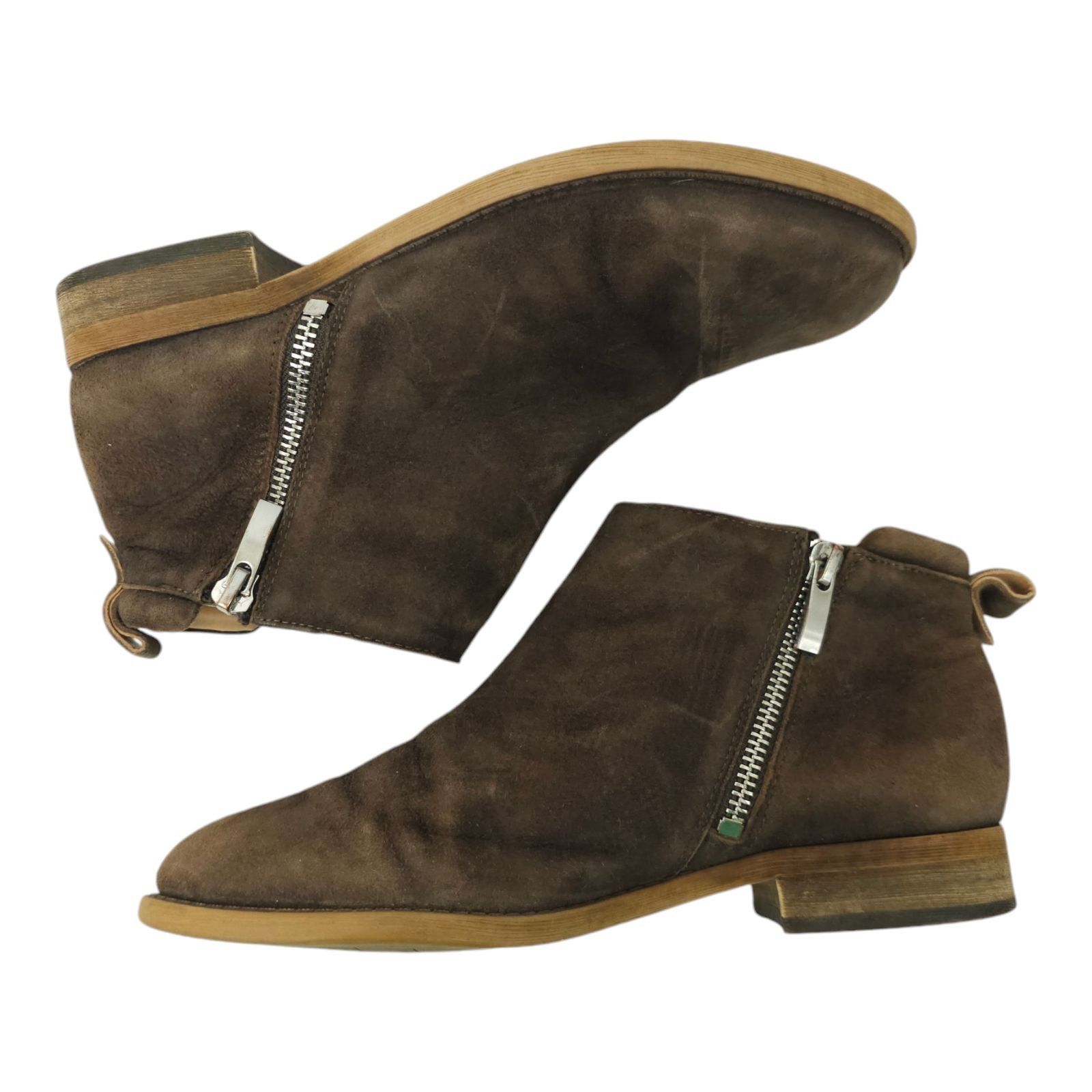 Franco Sarto Franco Sarto Keegan Ankle Boot Nubuck Leather Booties Womens Size US 6 / IT 36 - 3 Thumbnail