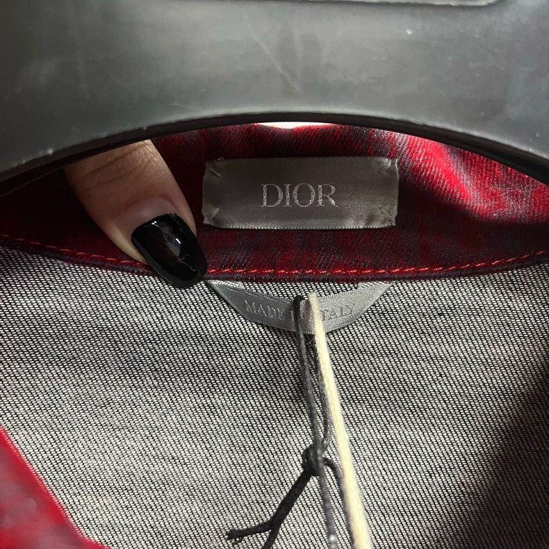 Dior Dior Red Cartoon Pattern Long Sleeve Shirt-2507 Size US L / EU 52-54 / 3 - 3 Thumbnail