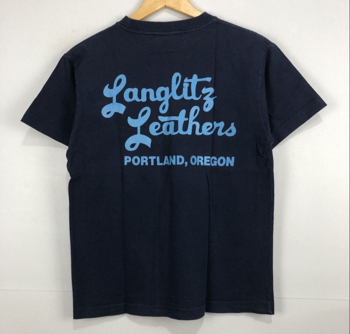 Vintage Vintage 2 Langlitz Leathers T-Shirt Size US M / EU 48-50 / 2 - 4 Thumbnail