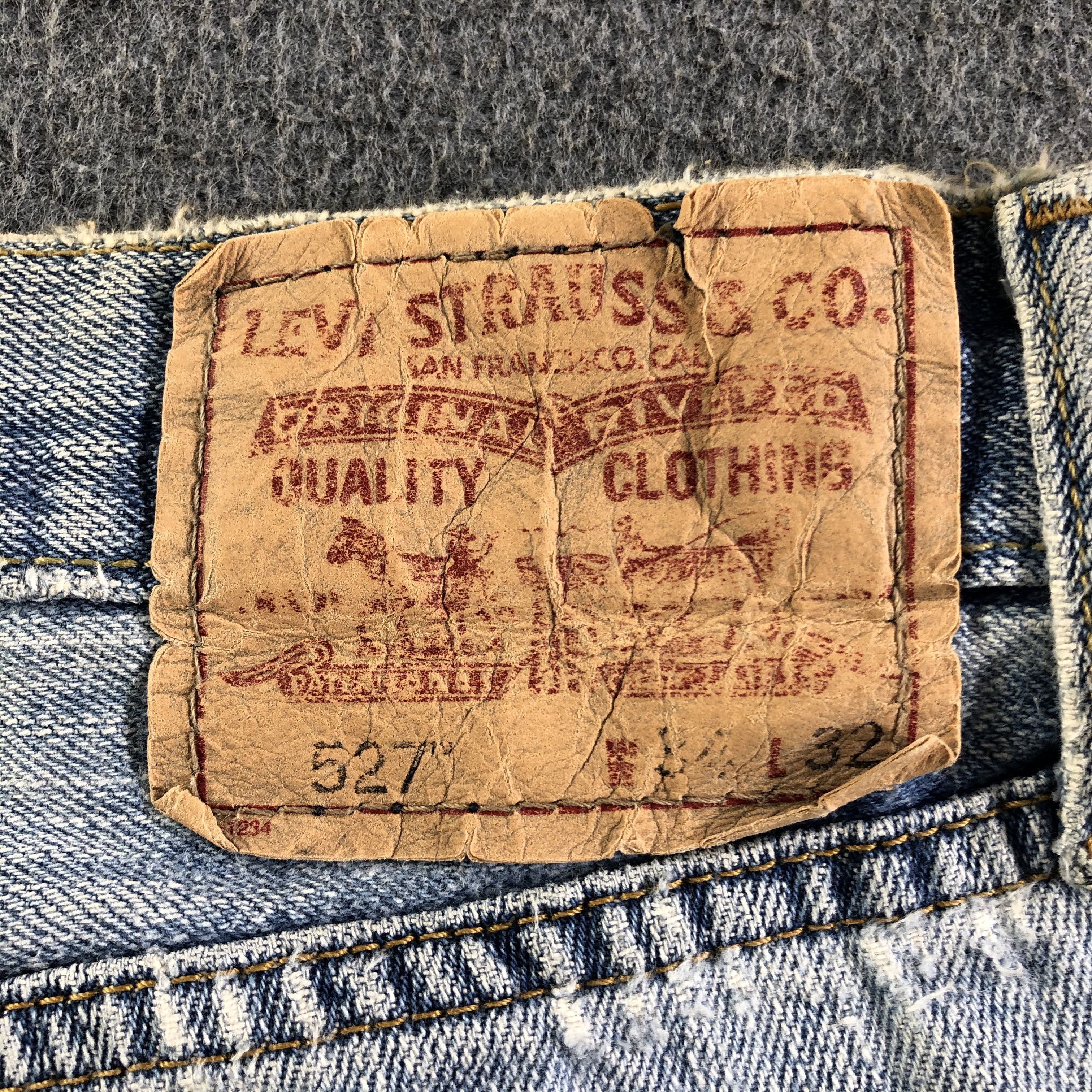 Levi's Vintage Levis 527 Mini Flared Jeans-J4299 Size US 35 - 5 Thumbnail