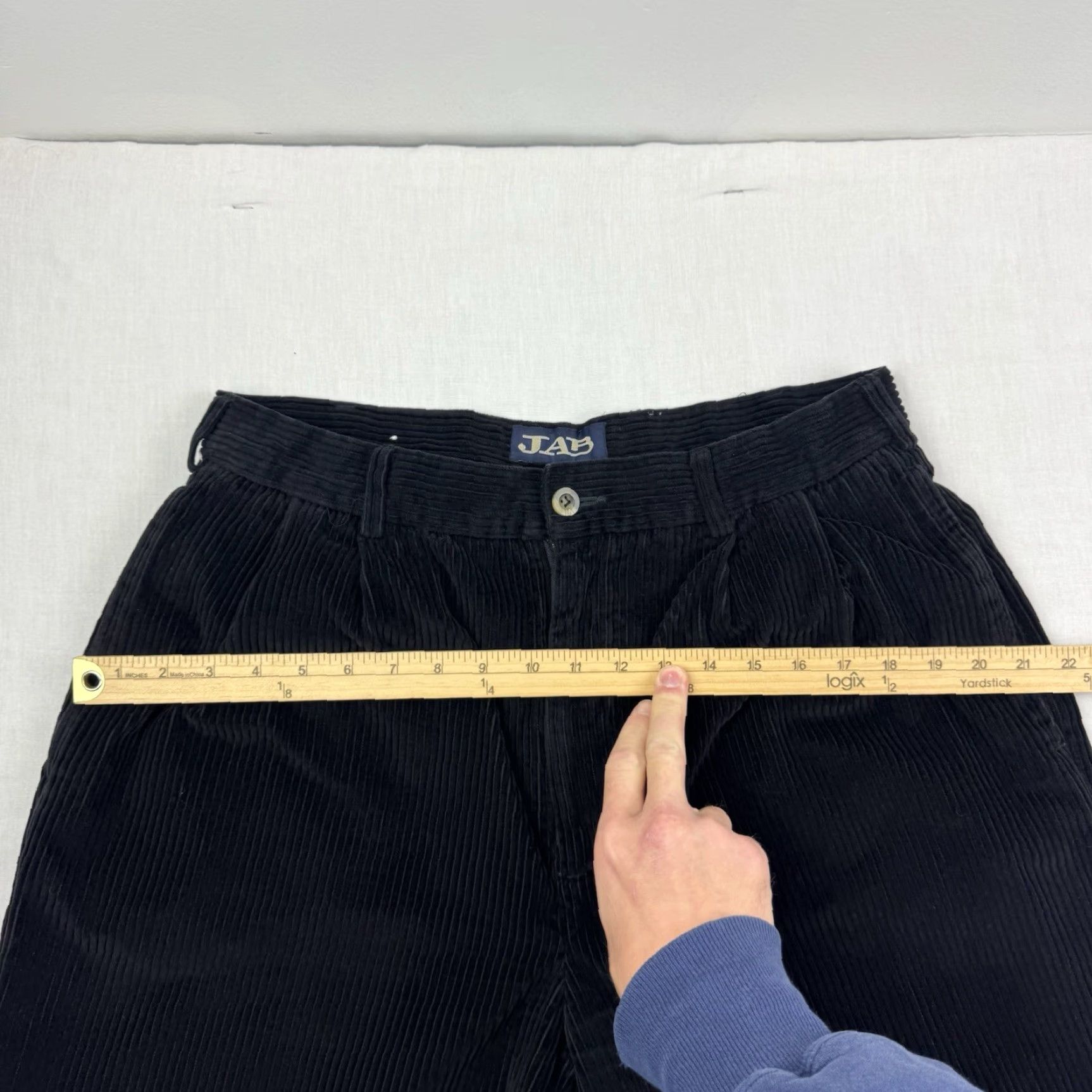 Vintage VINTAGE Jab Corduroy Pants Men Regular 36 Inseam 30 Black Baggy Relaxed 90s Hipster Y2K Punk Jacket? Size US 36 / EU 52 - 5 Thumbnail