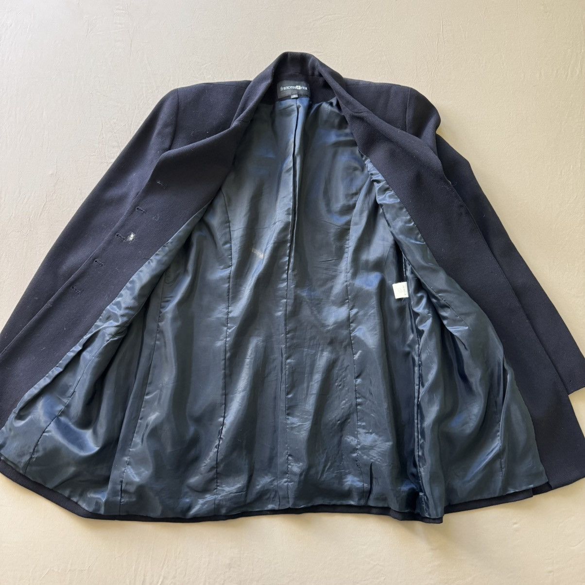 Other Vintage Wool Blend Long Blazer Size L / US 10 / IT 46 - 8 Thumbnail