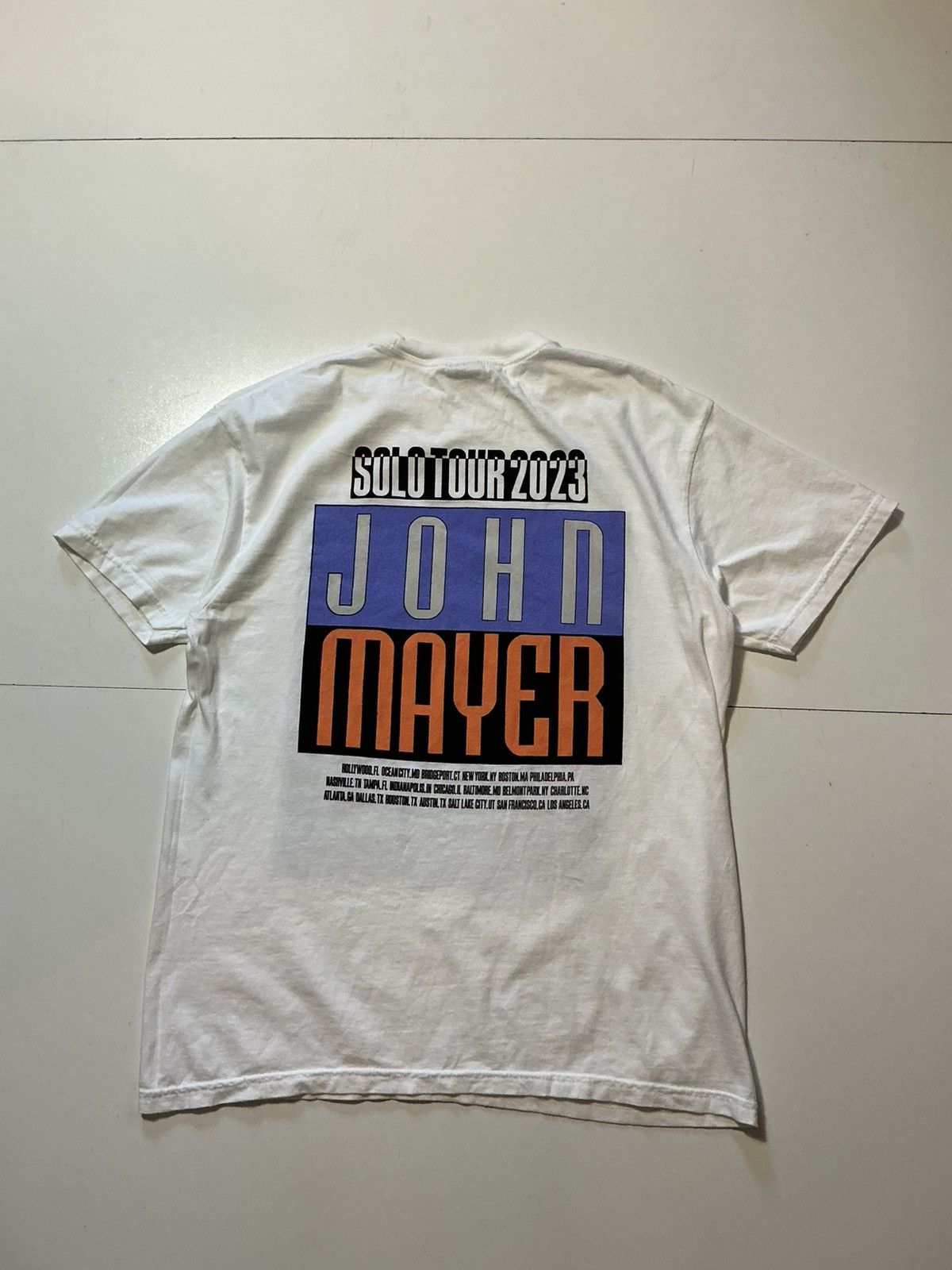 Comfort Colors John Mayer Solo Tour 2023 Official Merch Graphic S/S T-Shirt Size US L / EU 52-54 / 3 - 2 Thumbnail