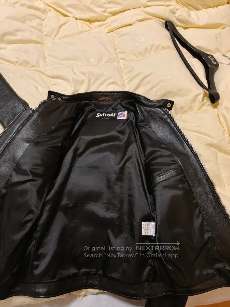 Schott Schott Leather coat Size US L / EU 52-54 / 3 - 3 Thumbnail