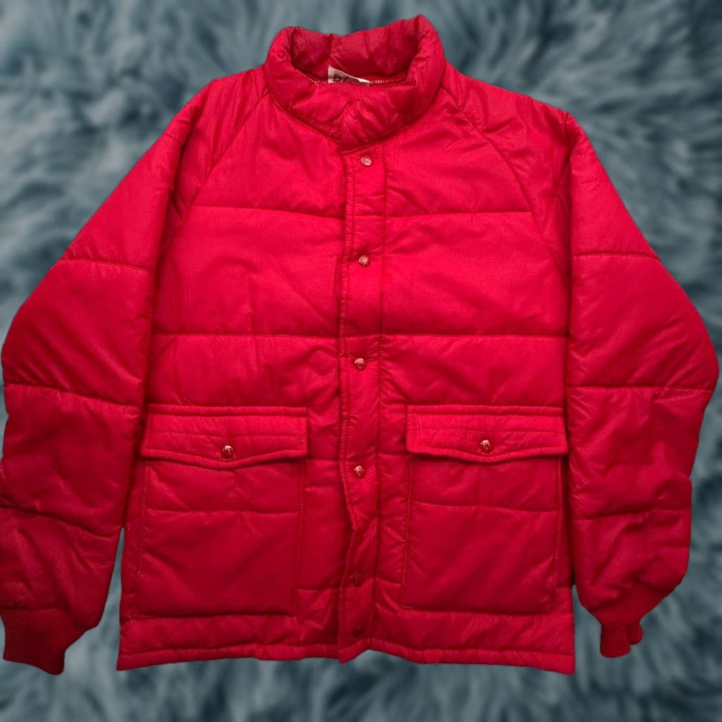 Vintage VINTAGE King Louie Pro Fit Puffer Quilted Jacket Mens Large USA Snap Zip Red Size US L / EU 52-54 / 3 - 1 Thumbnail