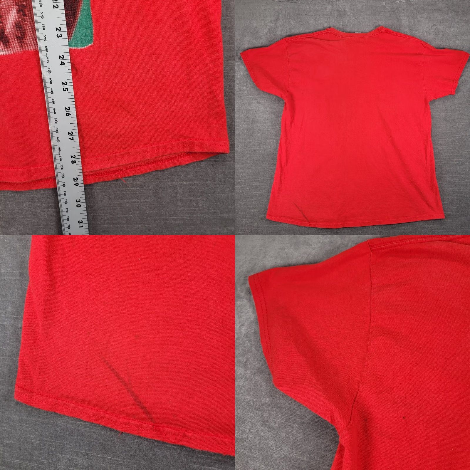 Gildan Gildan Bob Marley One Love Graphic Print T-Shirt Red XL Men Size US XL / EU 56 / 4 - 9 Thumbnail