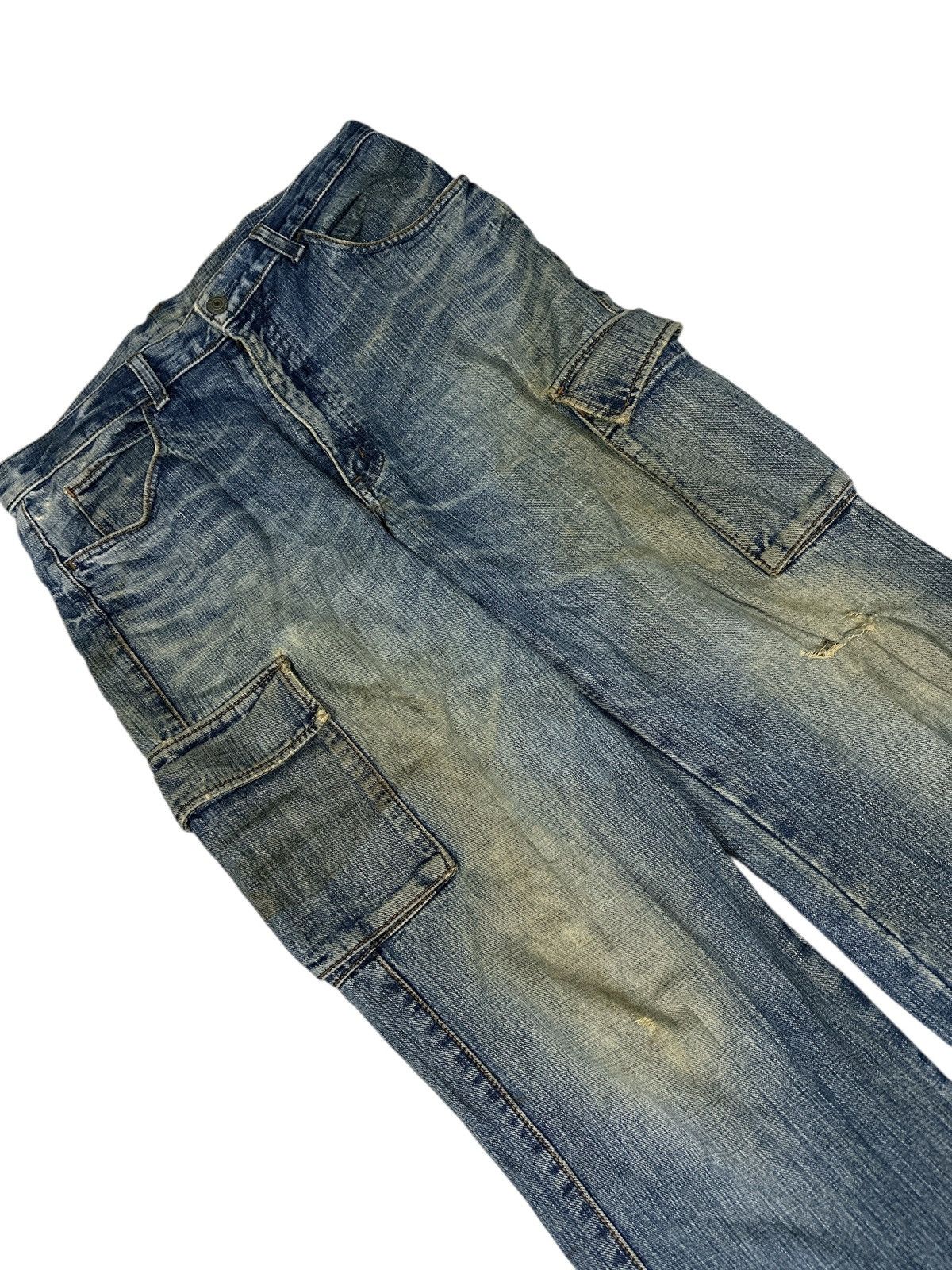 Kapital BushPant Denim Trashed Distress Denim Unbrand🎌💥 Size US 34 / EU 50 - 4 Thumbnail