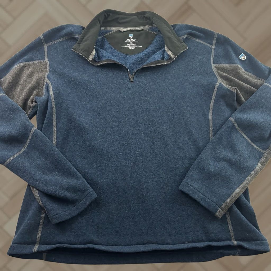 Vintage KUHL Kashmira Pullover Fleece Jacket Men XL Blue Size US XL / EU 56 / 4 - 1 Thumbnail