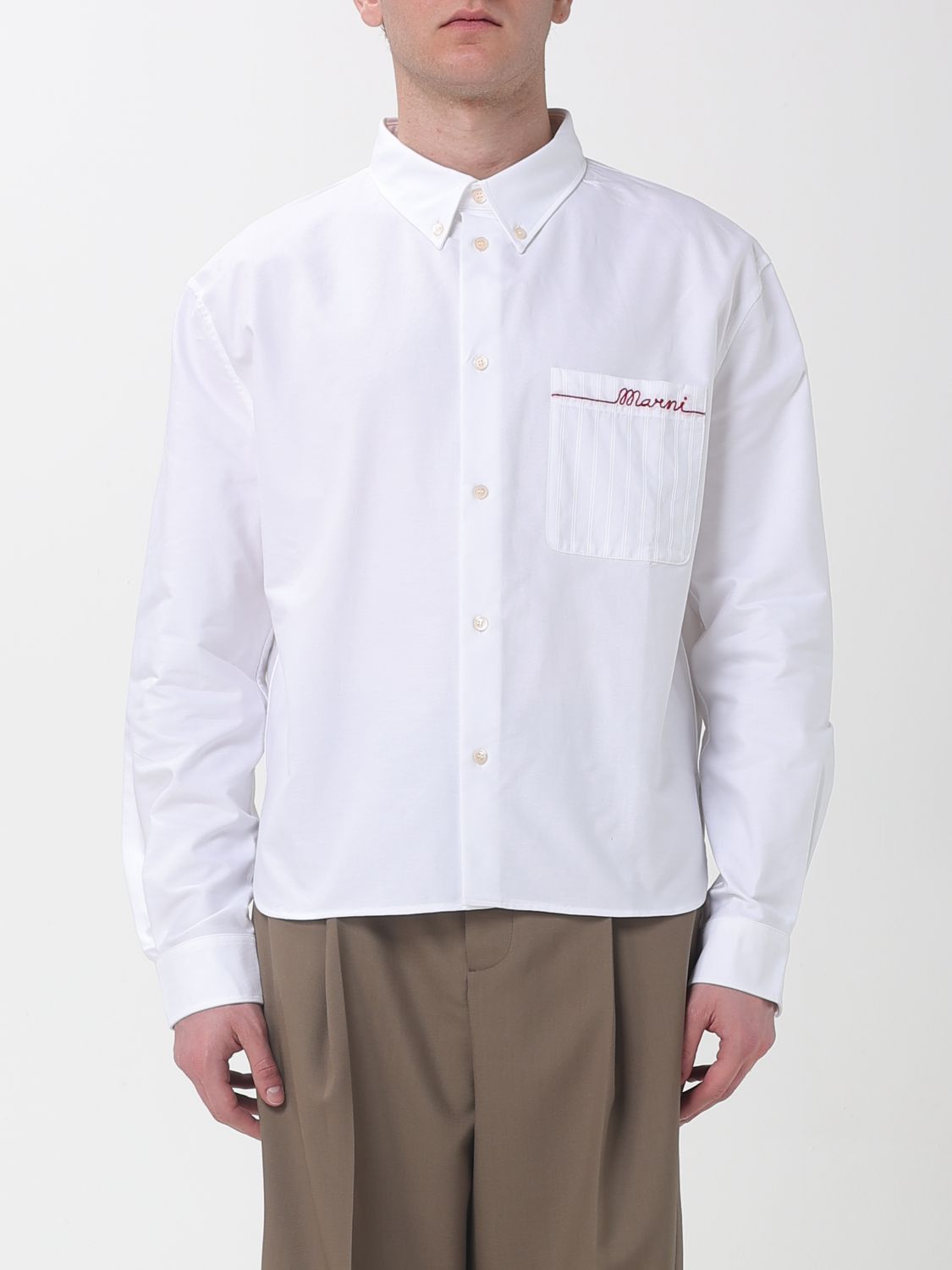 Marni Marni Shirt Men White Size US L / EU 52-54 / 3 - 1 Thumbnail