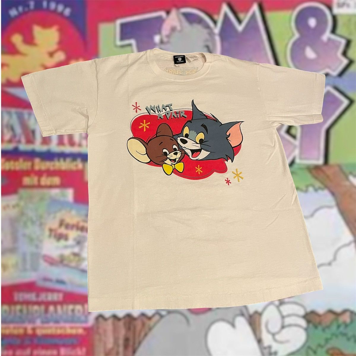 Cartoon Network × Vintage Vintage 1996 Cartoon Network Tom And Jerry Rare TV Show Tee Size US L / EU 52-54 / 3 - 1 Thumbnail