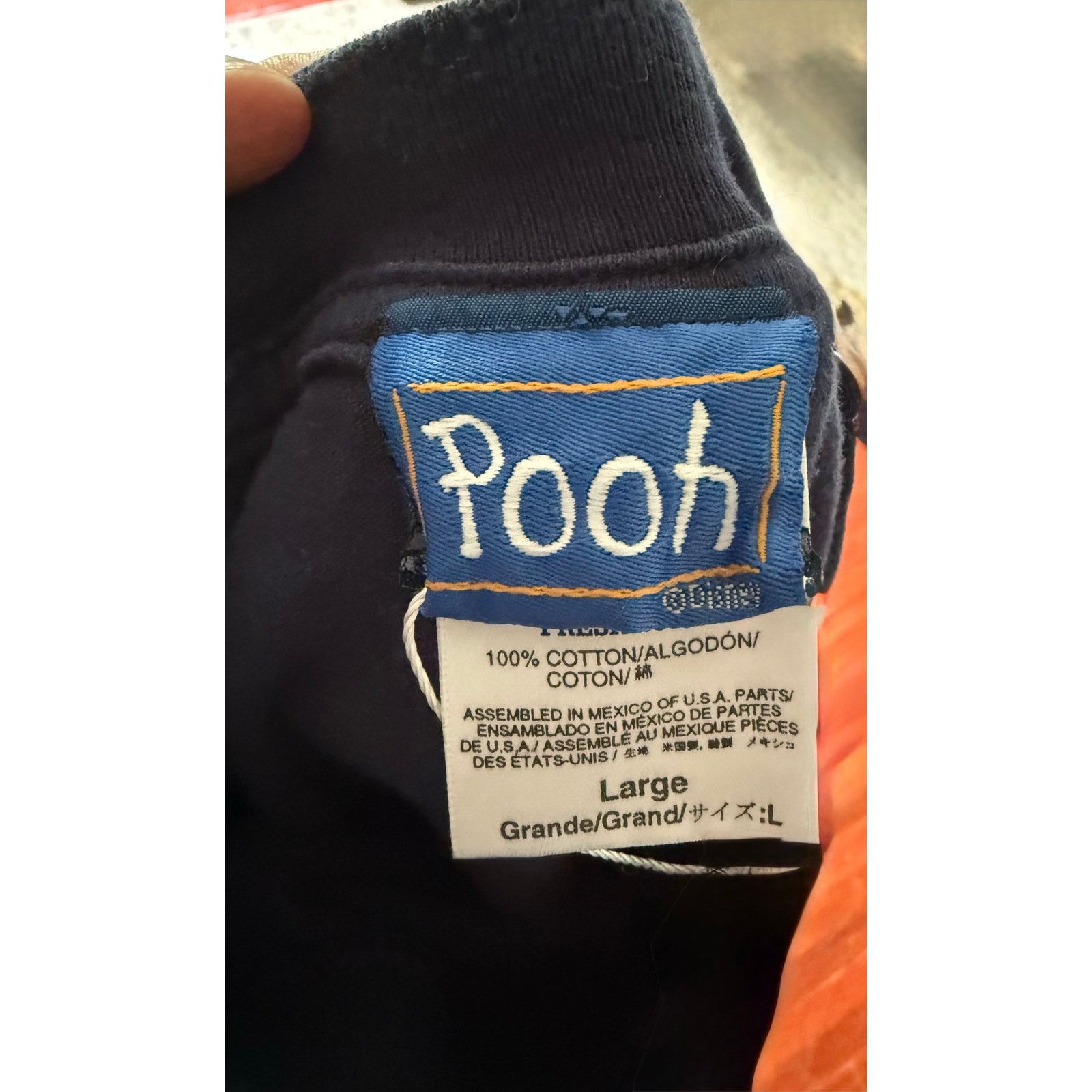Disney Vintage Disney Pooh Blue Pink T Shirt Large Piglet Eeyore Size L / US 10 / IT 46 - 3 Thumbnail