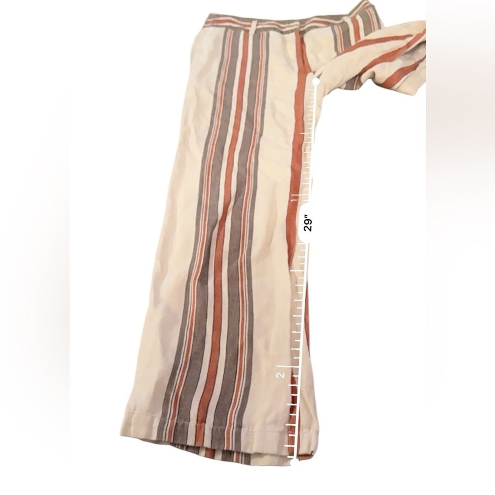 Rebecca Minkoff Rebecca Minkoff Molly Striped High Rise Straight Pants 4 Size 27" / US 4 / IT 40 - 12 Thumbnail