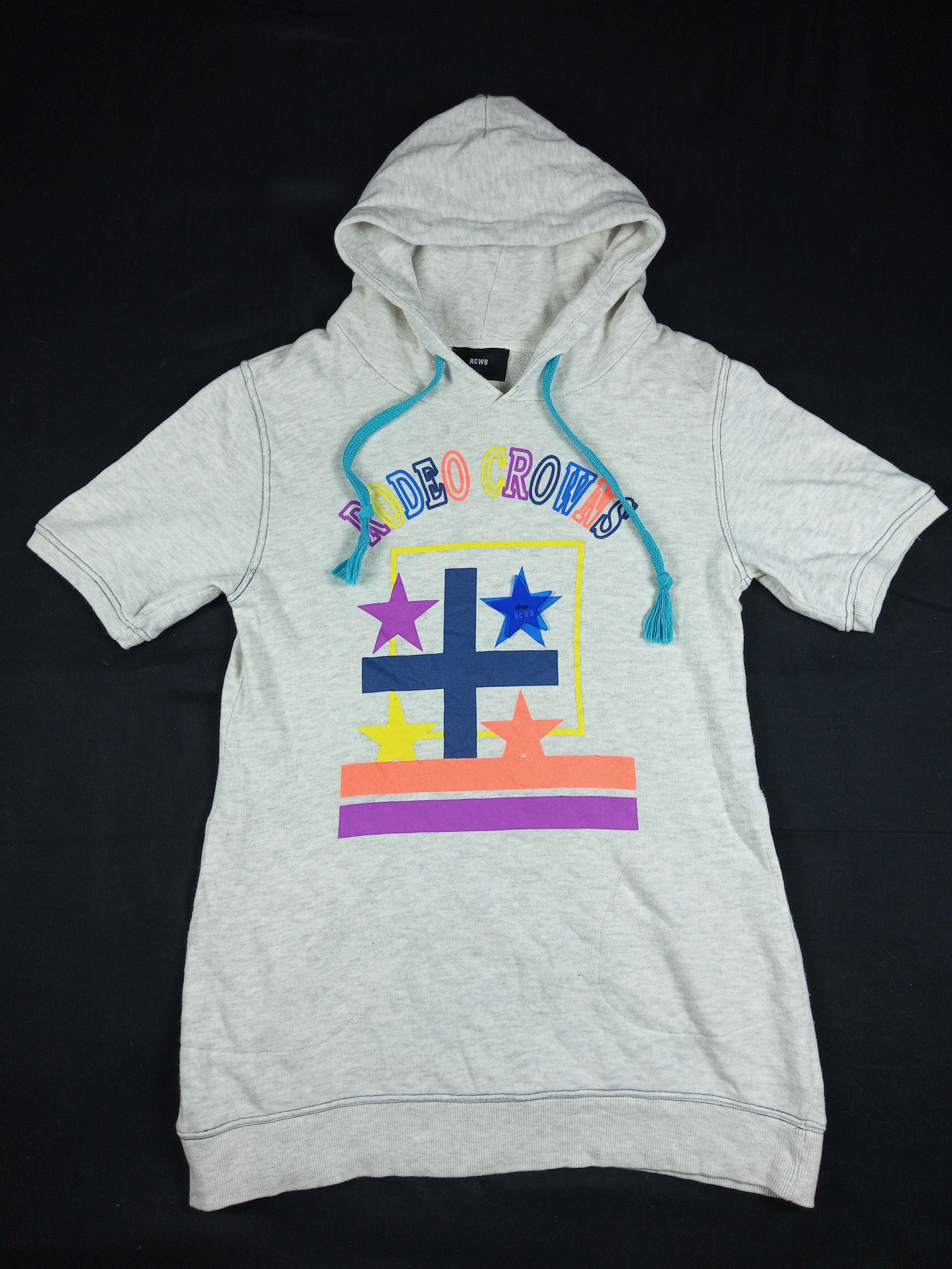 Japanese Brand 🔥Rodeo Crown Short Sleeve Hoodie Hysteric Glamour Style Size US S / EU 44-46 / 1 - 1 Thumbnail