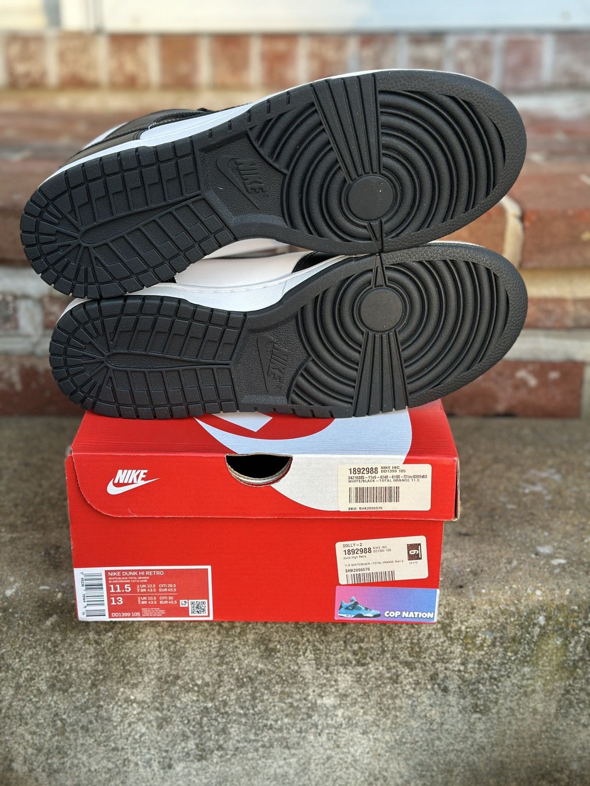 Nike Nike Dunk High Panda Black White (11.5M) Size US 11.5 / EU 44-45 - 5 Thumbnail