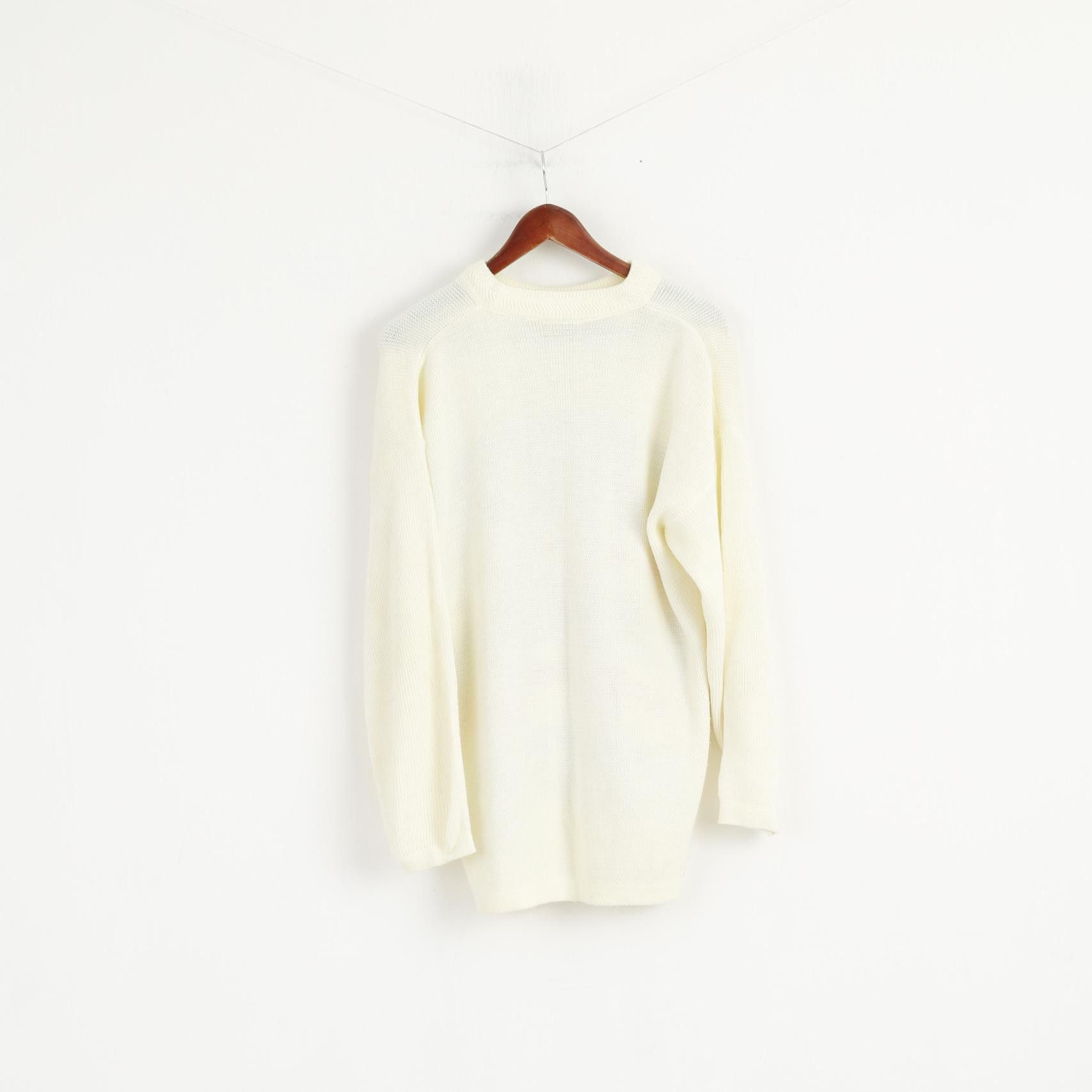 Other Guy Frager Women M Jumper Beige Acrylic 7110 Size M / US 6-8 / IT 42-44 - 7 Thumbnail