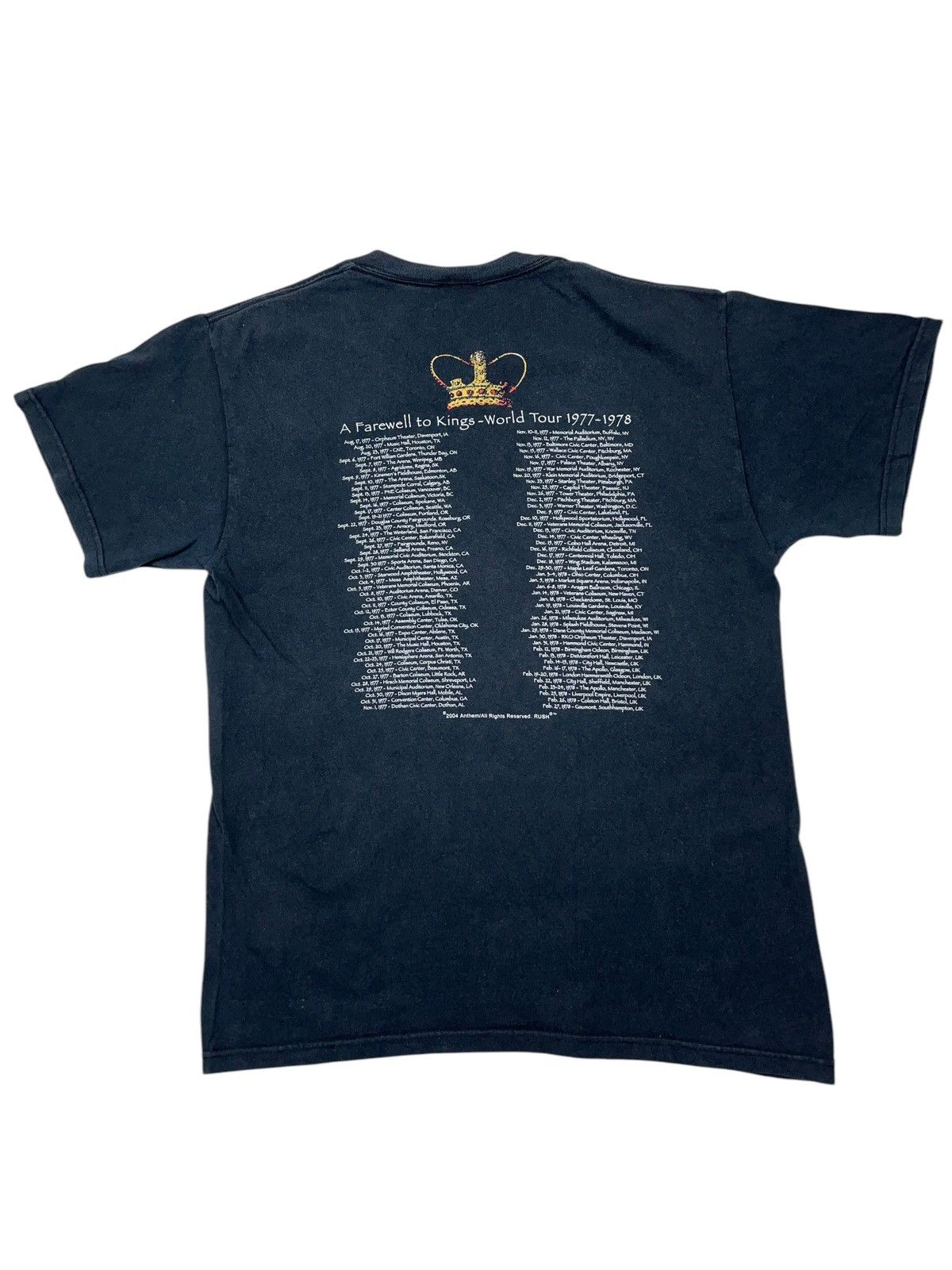 Band Tees × Vintage Vintage 00s Rush A Farewell To Kings Faded T-shirt Size US M / EU 48-50 / 2 - 2 Thumbnail