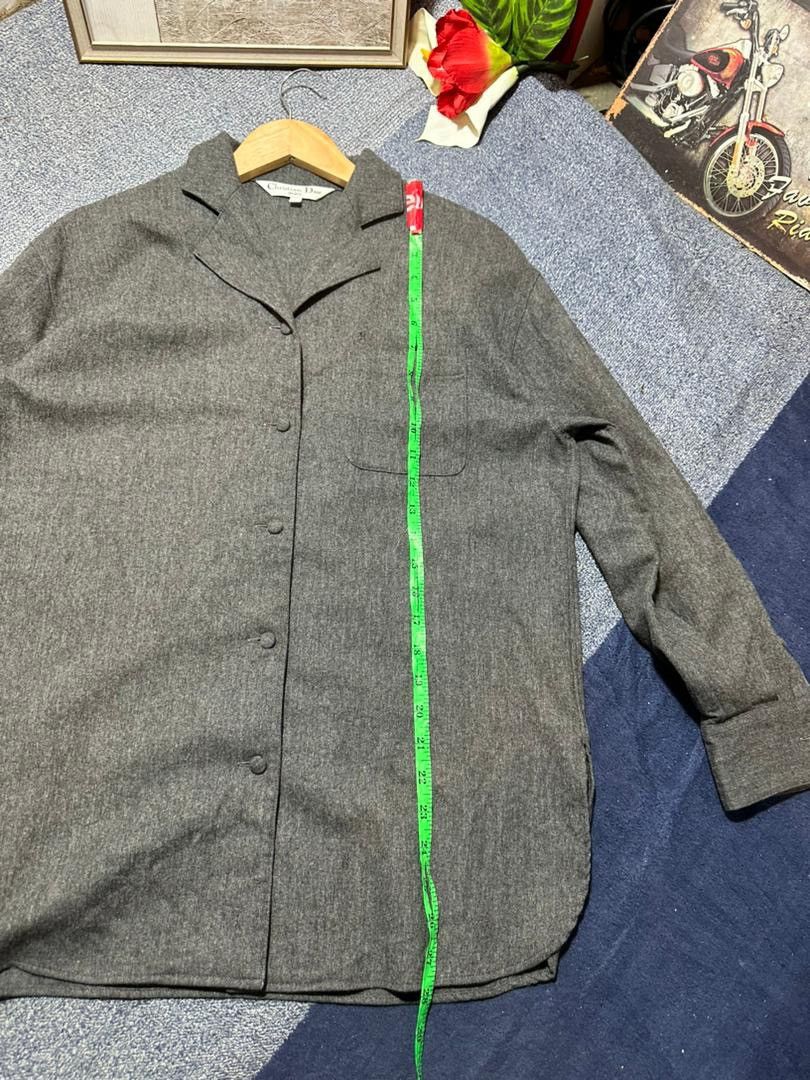 Christian Dior Monsieur Christian Dior Sport Wool Open Collar Shirt Size US M / EU 48-50 / 2 - 10 Thumbnail