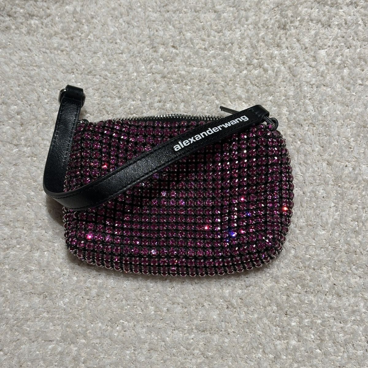Alexander Wang Alexander Wang Medium Pouch Rhinestone Mesh Bag Size ONE SIZE - 2 Thumbnail