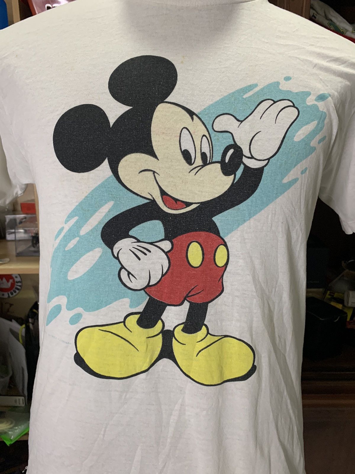 Mickey Mouse × Vintage Vintage Thrashed Distressed Mickey Tshirt Size US M / EU 48-50 / 2 - 2 Thumbnail