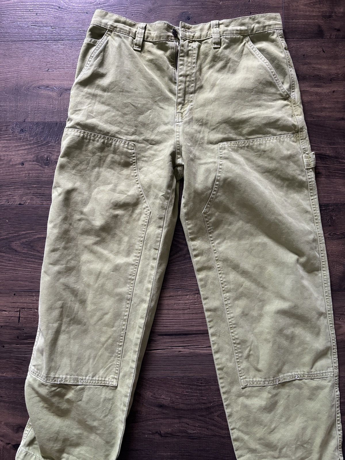 Stussy Stussy double knee workwear pant green Size US 32 / EU 48 - 1 Thumbnail
