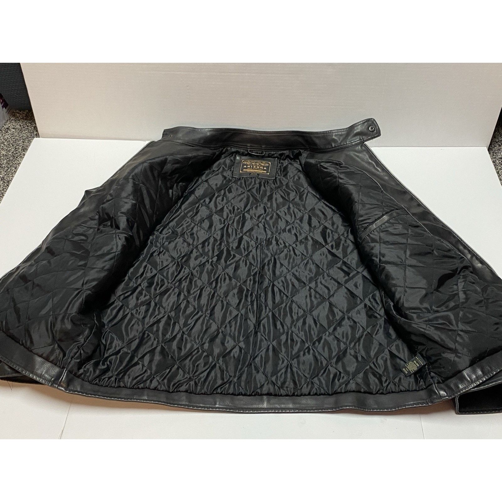 Arizona Jean Co. Vtg Arizona Faux Leather Men's Full Zip Jacket 2XL Black 90s Size US XXL / EU 58 / 5 - 4 Thumbnail