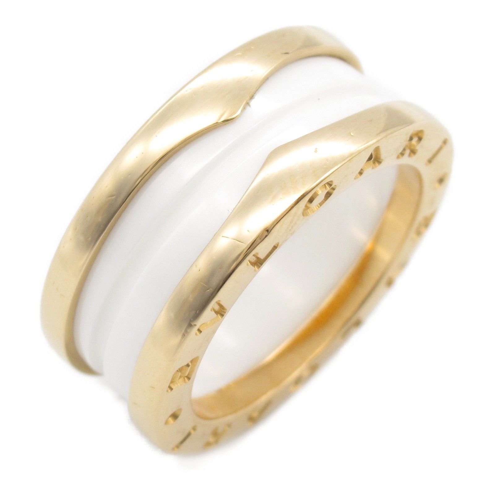 Bvlgari Bvlgari B Zero One Ring Ceramic K18Pg (Pink Gold) White Size ONE SIZE - 1 Thumbnail