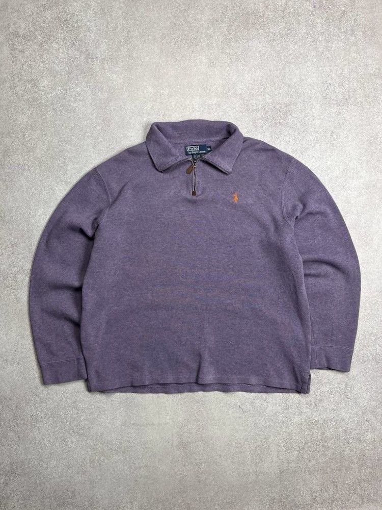 Vintage VINTAGE POLO RALPH LAUREN QUARTER ZIP SWEATER RARE XL Size US XL / EU 56 / 4 - 1 Thumbnail