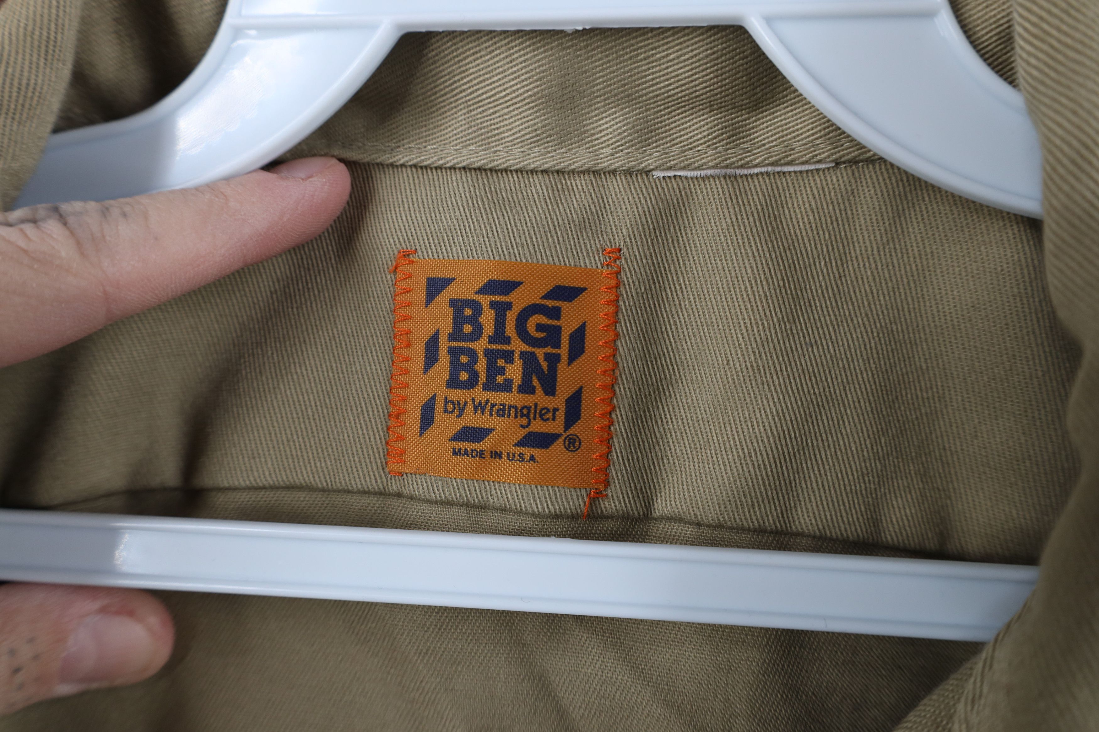 Wrangler Vintage 70s Big Ben Wrangler Mechanic Button Shirt USA Size US XL / EU 56 / 4 - 5 Thumbnail