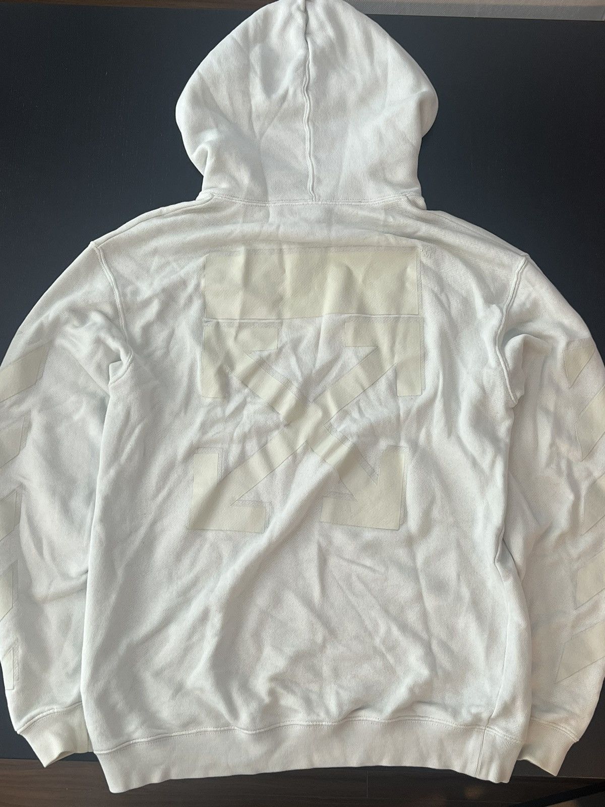 Off-White Cream Off-White Hoodie Size US M / EU 48-50 / 2 - 7 Thumbnail