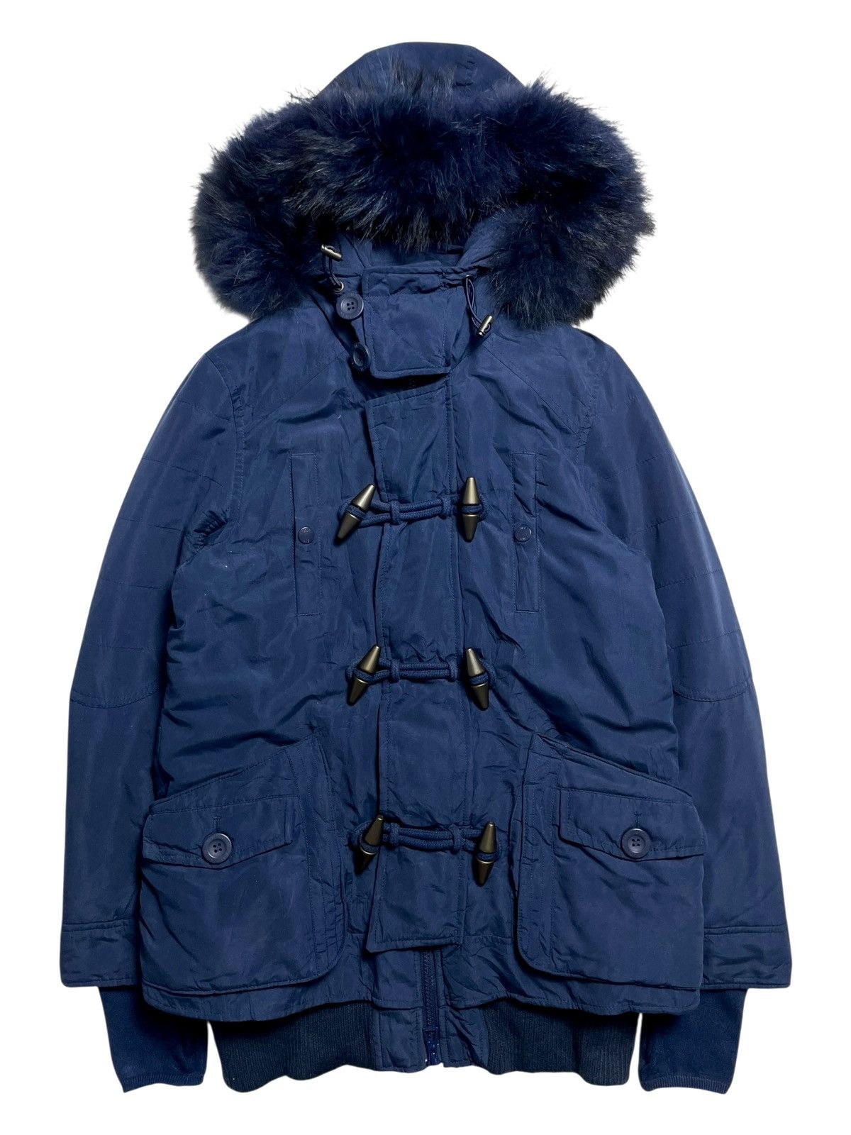 14th Addiction 2000’s Sly - Vkei Style Duffle Fur Jacket Size US M / EU 48-50 / 2 - 1 Thumbnail
