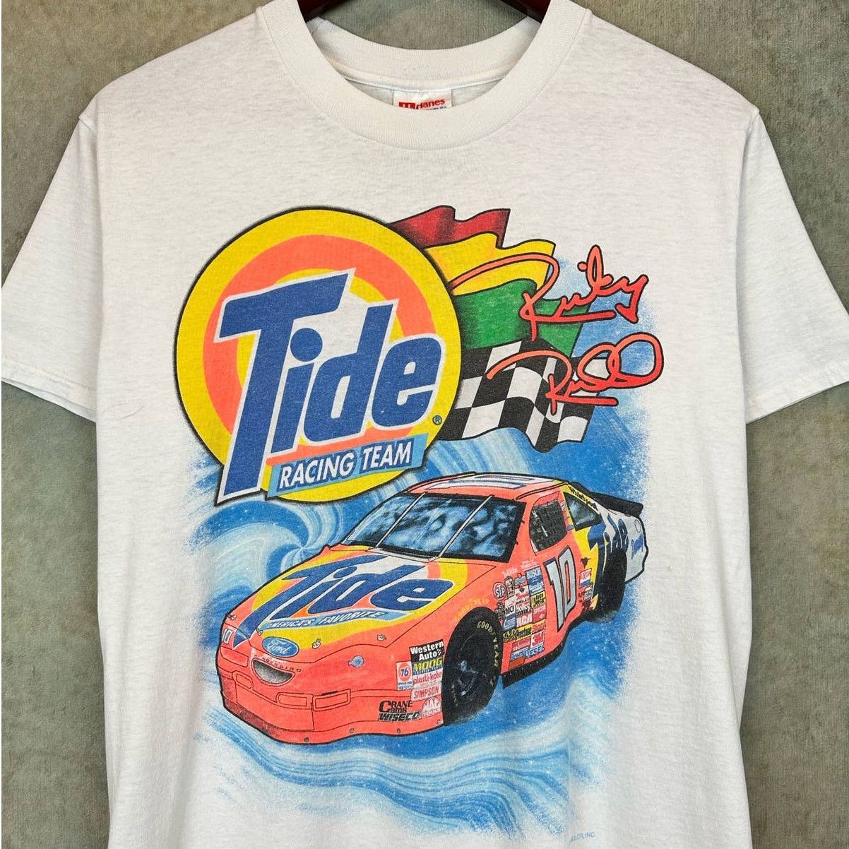 NASCAR × Vintage Vintage Nascar Tide Racing T Shirt Sz S White Ricky Rudd Size US S / EU 44-46 / 1 - 3 Thumbnail