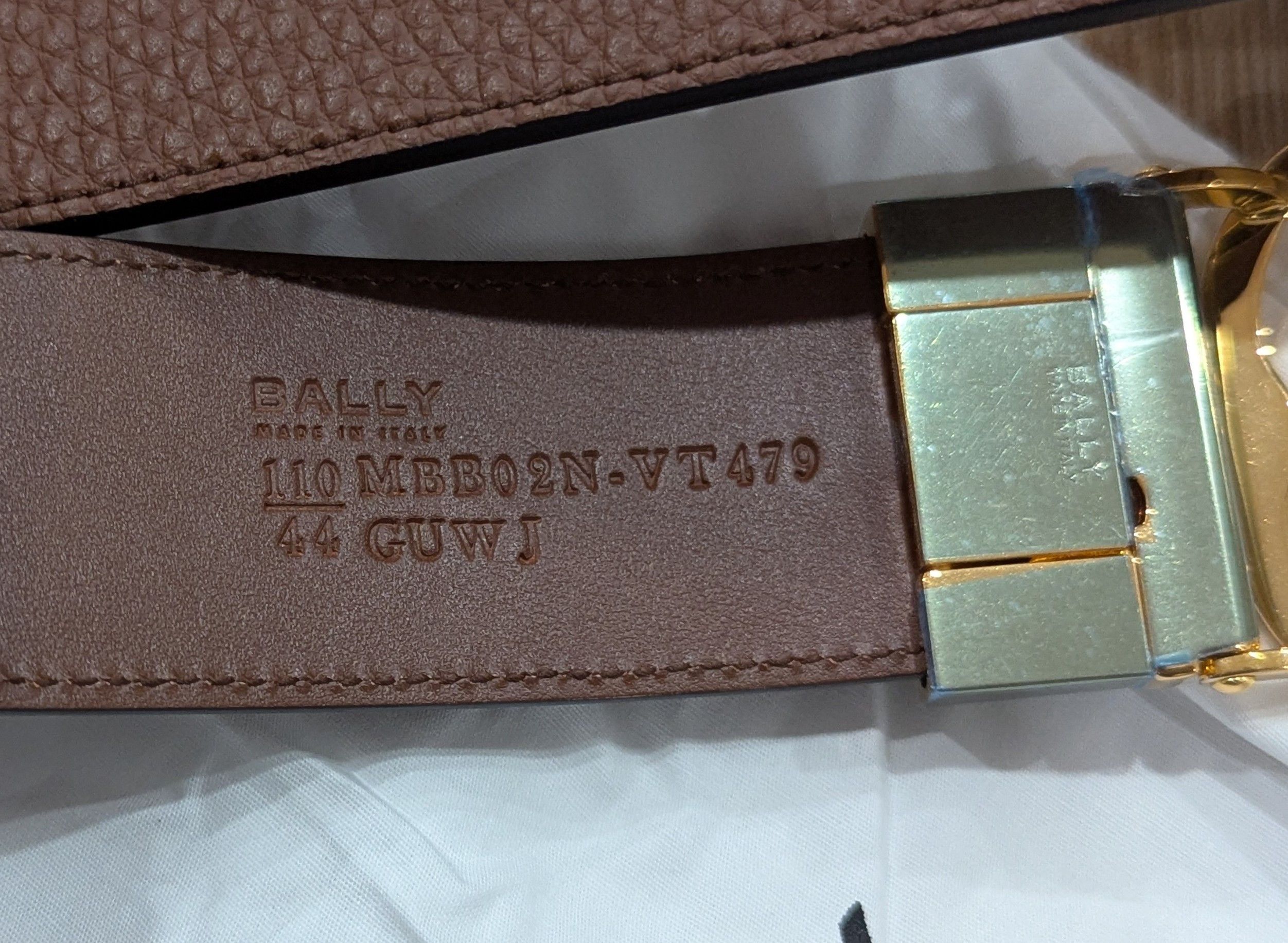 Bally Bally "Taurus" Reversible Leather Belt Brown 110 US 44 Size ONE SIZE - 4 Thumbnail