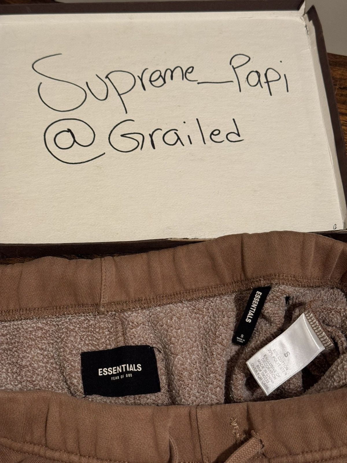 Fear of God OG Fear of God Essentials Sweatpants Tan SZ Medium🔥 Size US 32 / EU 48 - 10 Thumbnail