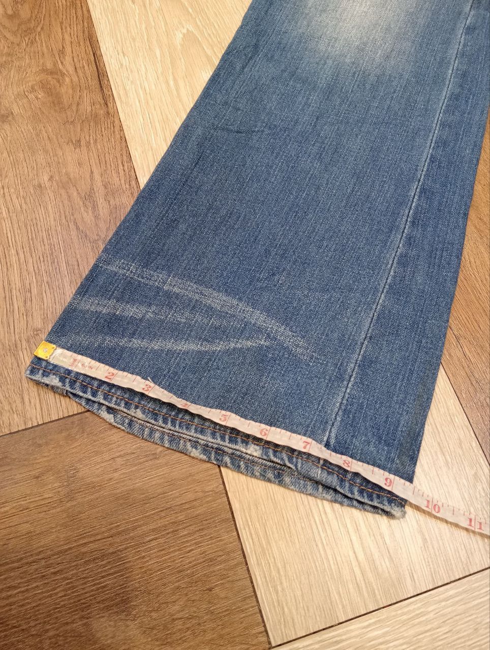 Japanese Brand ROOT THREE JAPAN BLUE WASHED FLARED DENIM JEANS Size US 34 / EU 50 - 18 Thumbnail