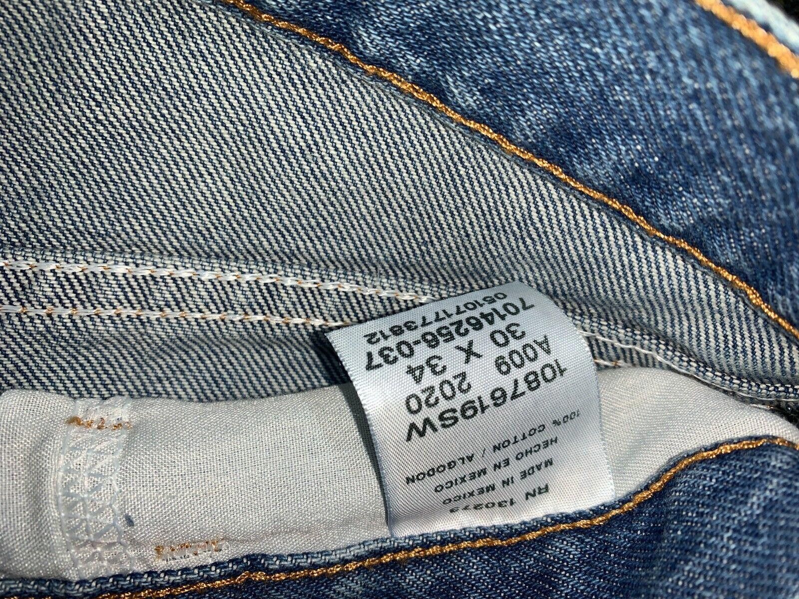 Rustler RUSTLER JEANS MEN'S 30X34 BLUE STRAIGHT LEG DENIM PANTS Size US 30 / EU 46 - 5 Thumbnail