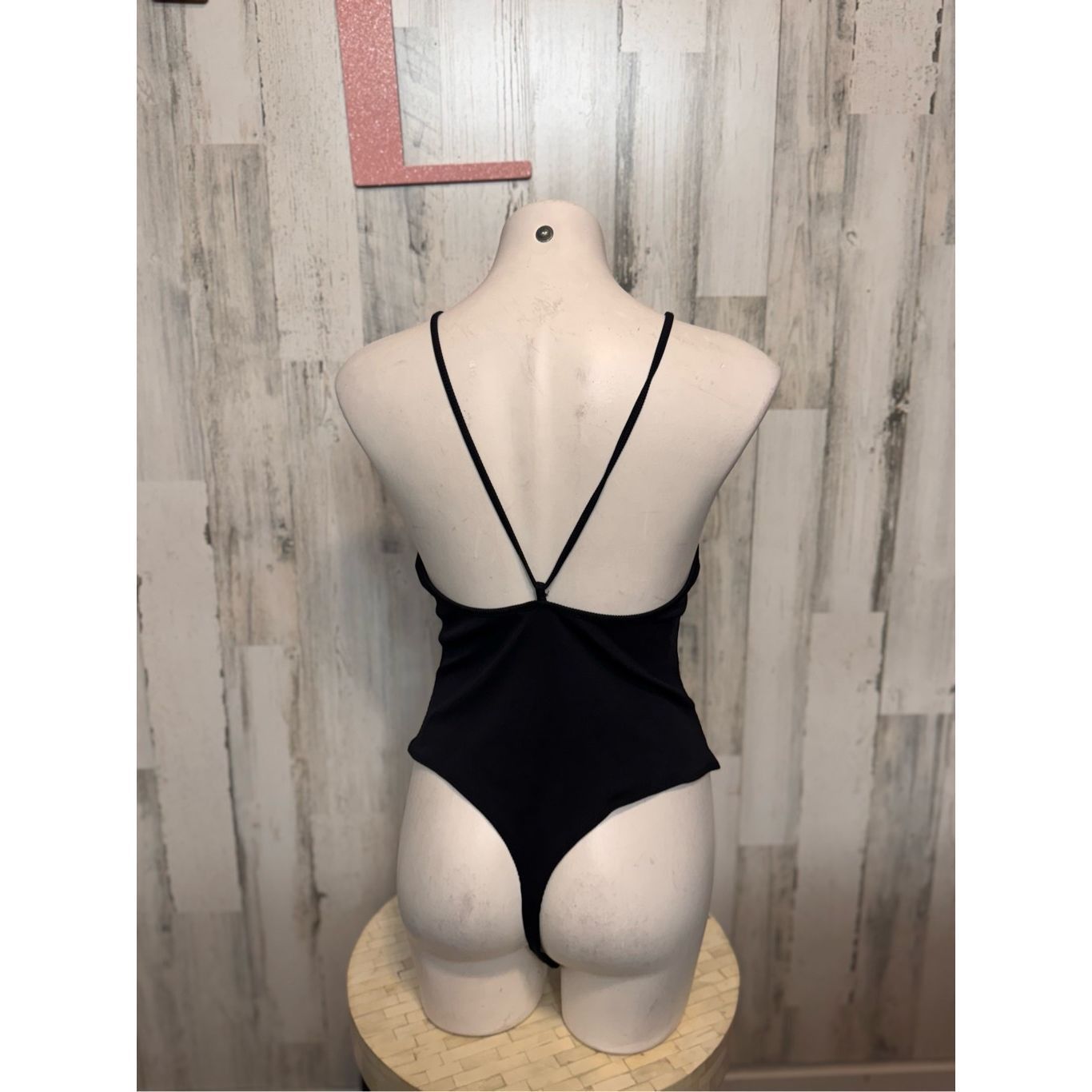 H&M H&M Black Ribbed Bodysuit XL Size XL / US 12-14 / IT 48-50 - 4 Thumbnail
