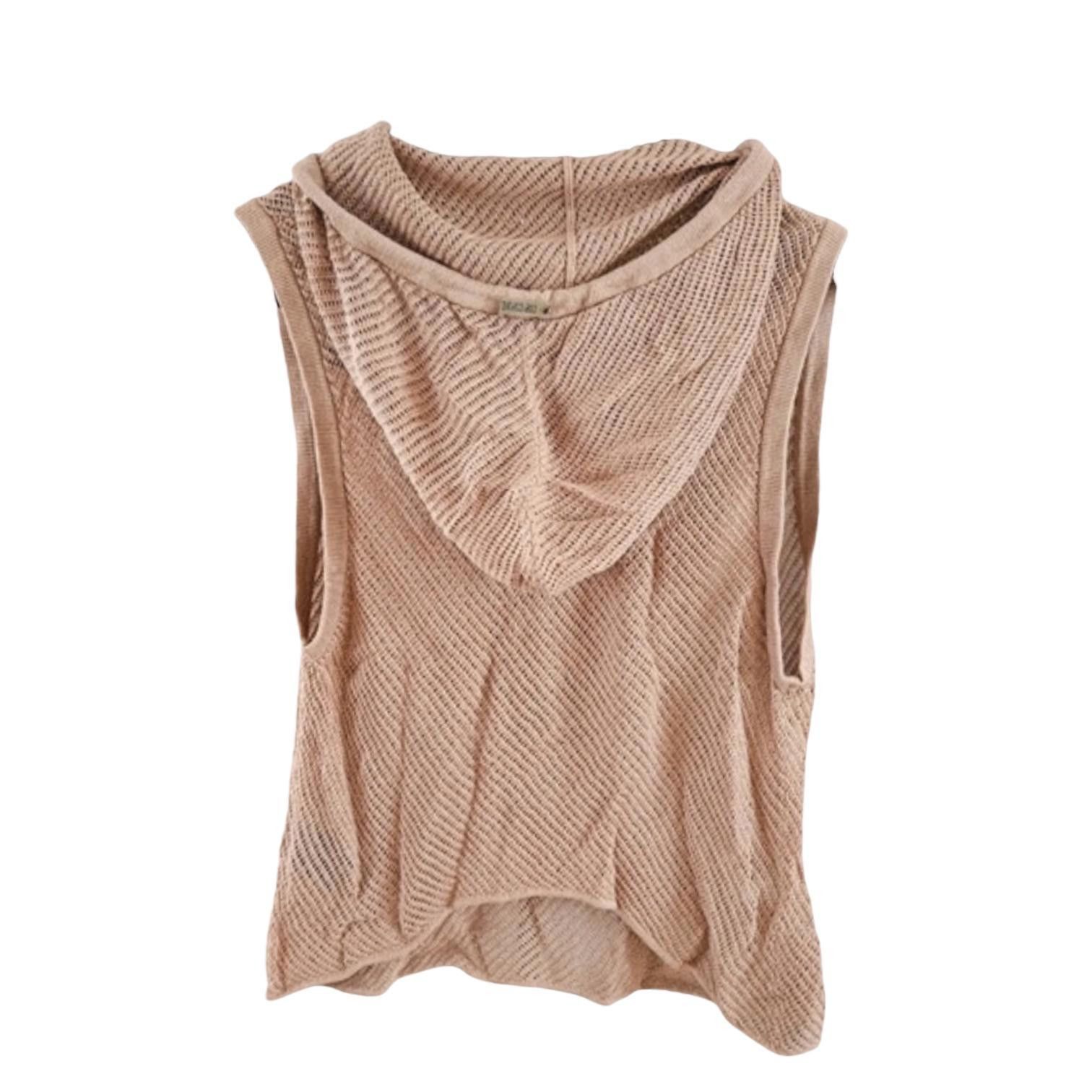 Cop Copine The Cop Copine Hooded Neutral Top Size ONE SIZE - 2 Thumbnail