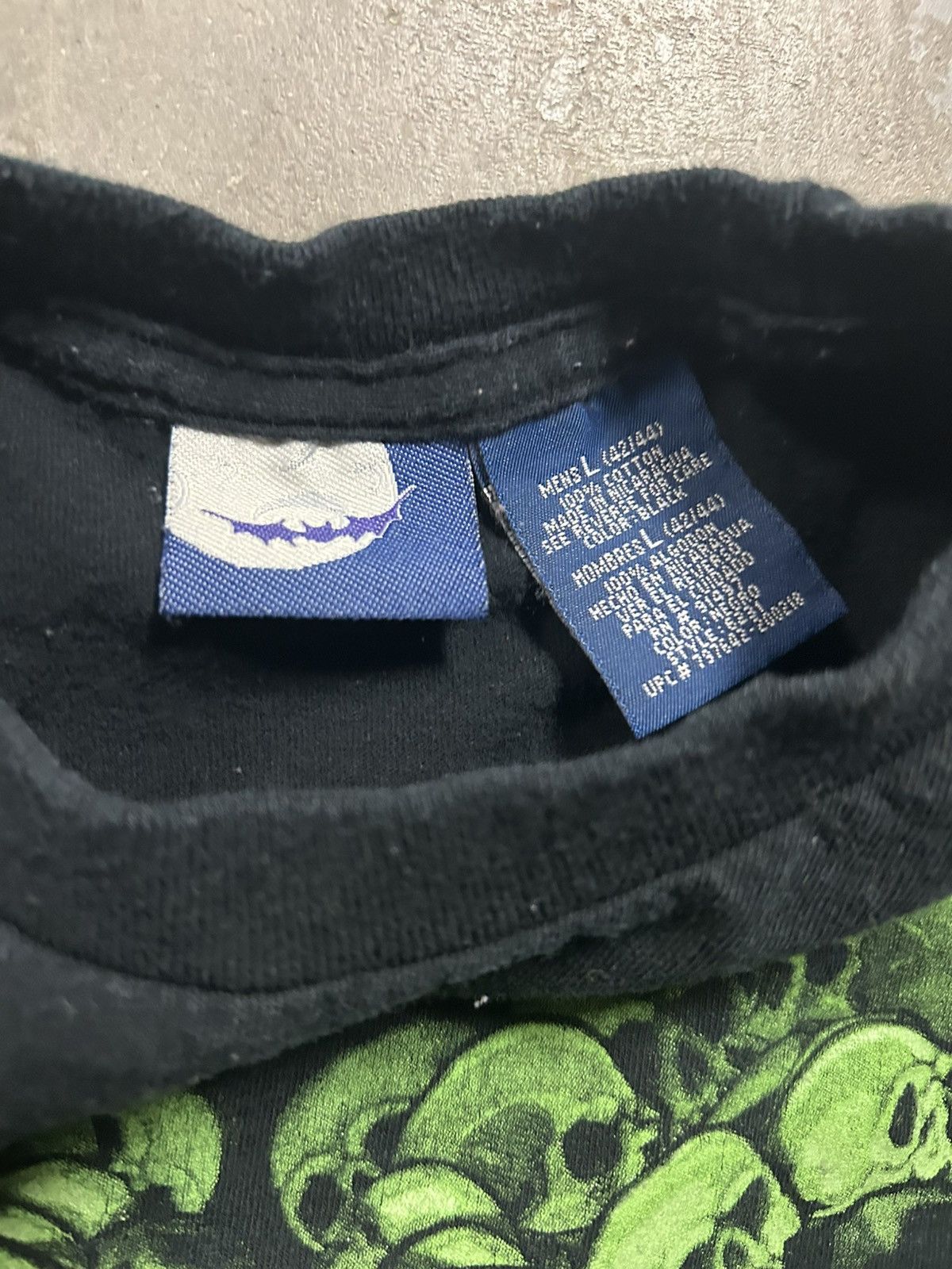 Japanese Brand × Vintage Vintage Green Skulls Tee Size US L / EU 52-54 / 3 - 3 Thumbnail