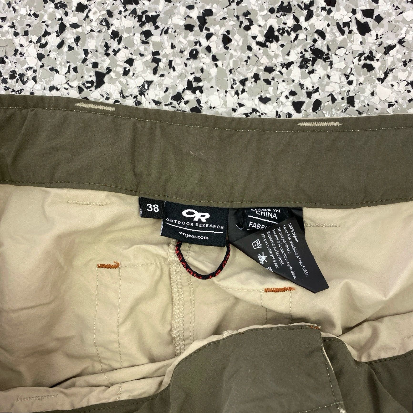 Outdoor Research Outdoor Research Pants Men Regular 38 Beige Nylon Stretch Water Resistant Zip Pocket Pockets Hiking Outdoor Size US 38 / EU 54 - 3 Thumbnail