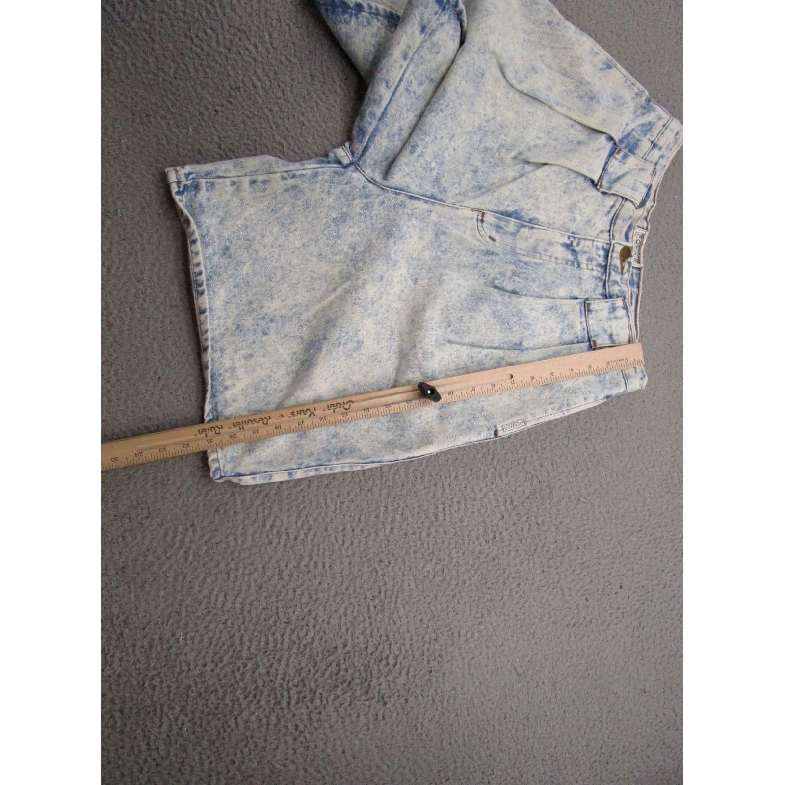 Vintage VINTAGE POWER Denim Light Wash High Waisted Mom Jean Shorts Size 12 Baggy Womens Summer 90s Bags Pockets Mens? Size 34" / US 12 / IT 48 - 7 Thumbnail
