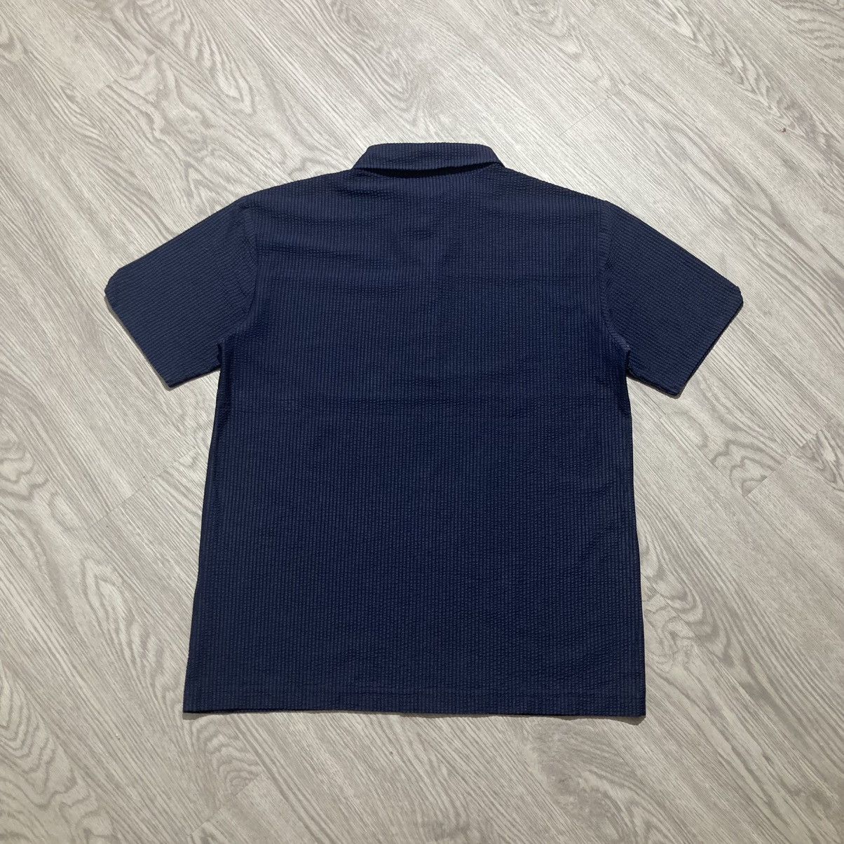Issey Miyake 2000s Creation Cube Waffle Halfbutton Shirt Designer 2 Tone Size US M / EU 48-50 / 2 - 8 Thumbnail