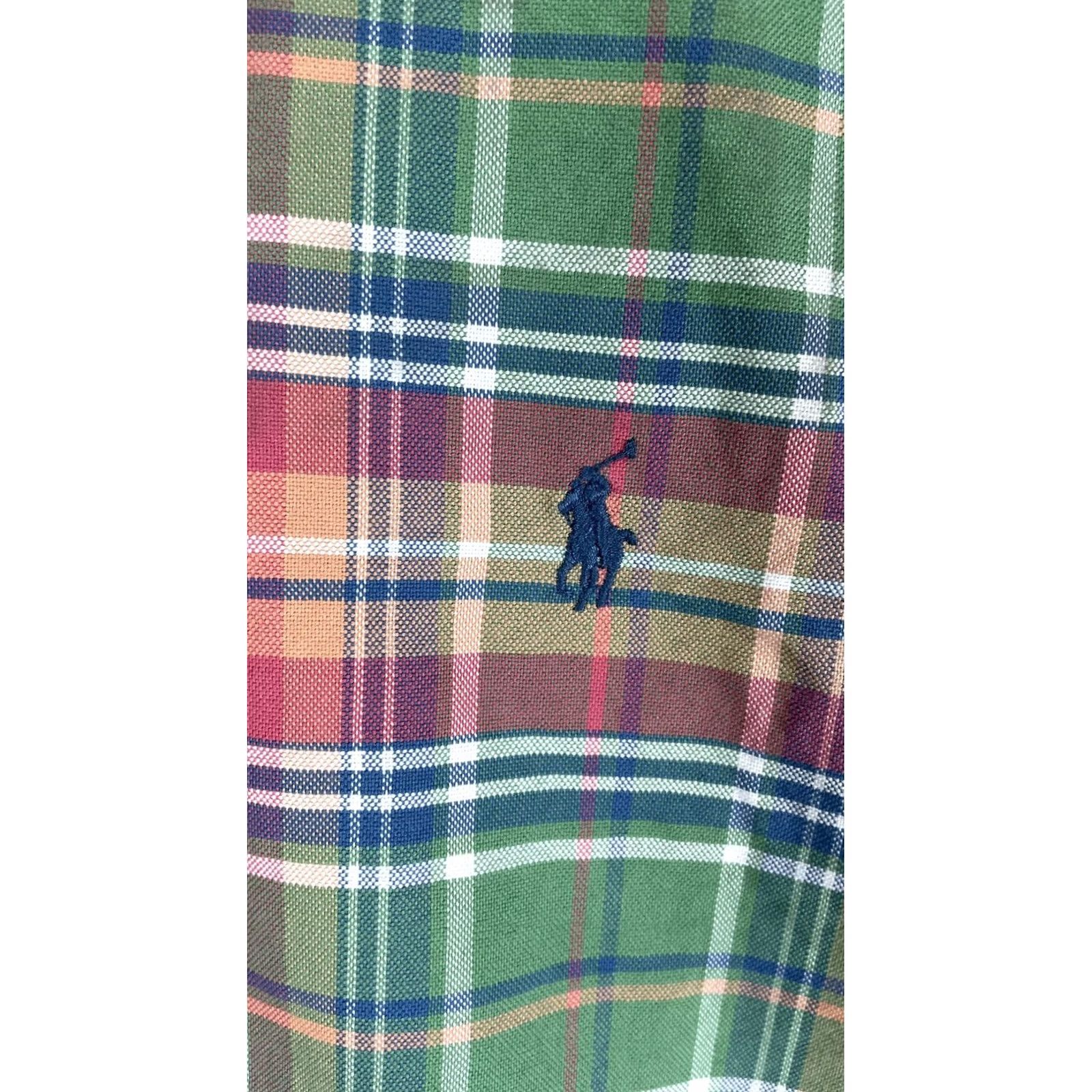 Ralph Lauren Ralph Lauren Shirt Mens XL Green Red Plaid Custom Fit Button Down Casual Size US XL / EU 56 / 4 - 2 Thumbnail