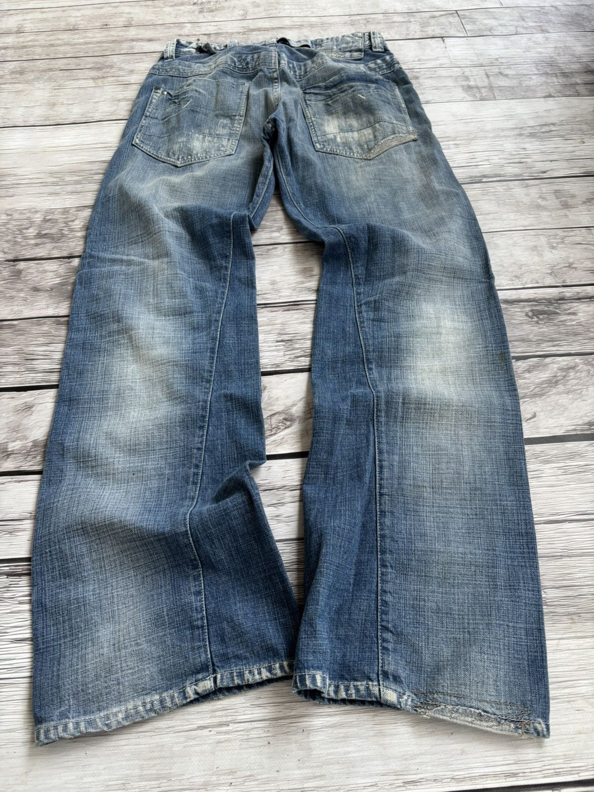 Hysteric Glamour × Japanese Brand VTG Rick Owens Junya Watanabe Style Flared Washed Jeans Size US 32 / EU 48 - 2 Thumbnail