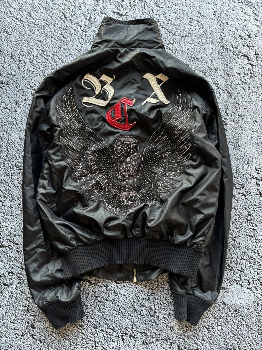 Hysteric Glamour 2000s Bikers printed light bomber jacket with rhinestones Size M / US 6-8 / IT 42-44 - 4 Thumbnail