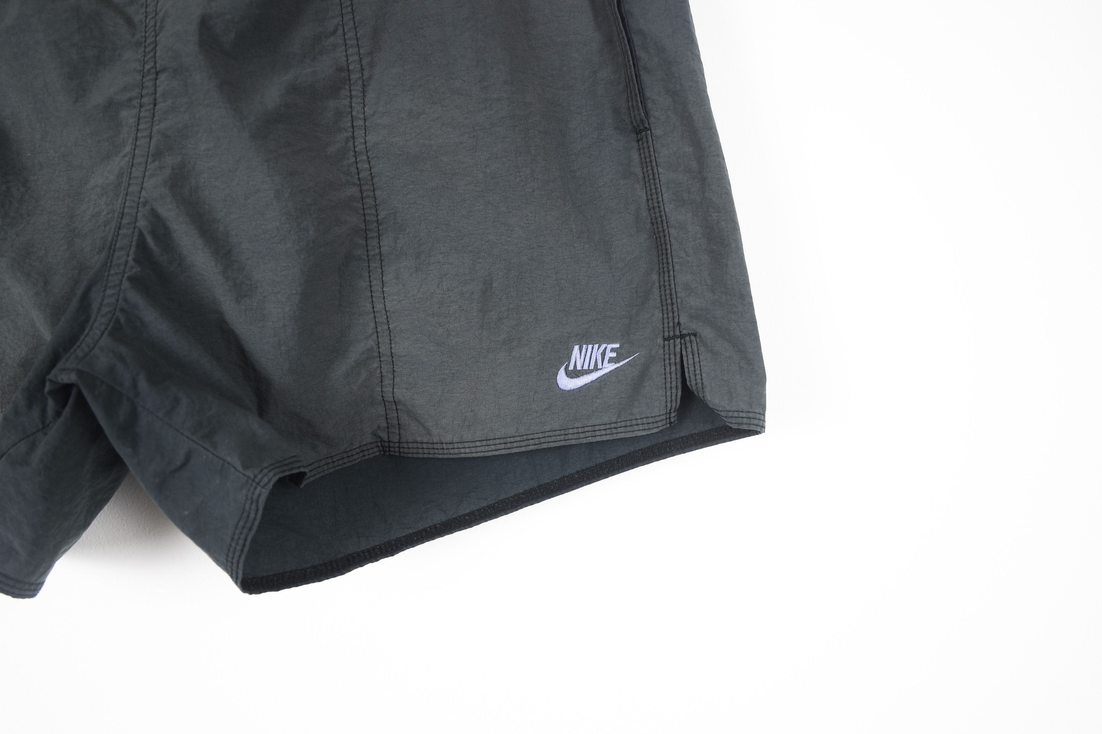 Nike × Vintage Vintage Nike Swoosh Logo Washed Shorts 90s Size US 36 / EU 52 - 2 Thumbnail