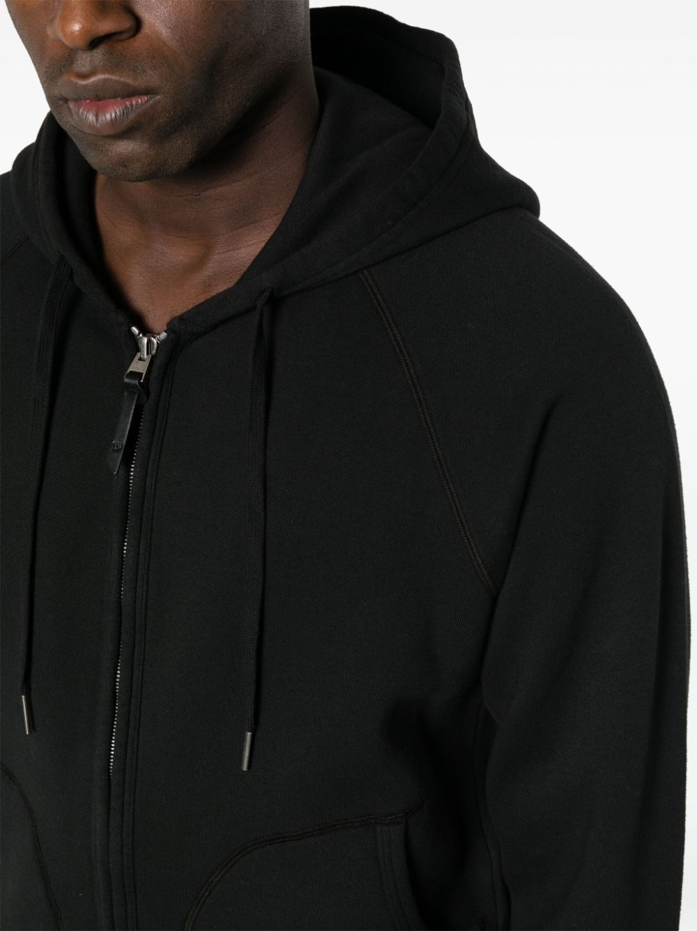 Tom Ford o1loc1c0724 TFJ255 Zip Hoodie in Black Size US S / EU 44-46 / 1 - 5 Thumbnail