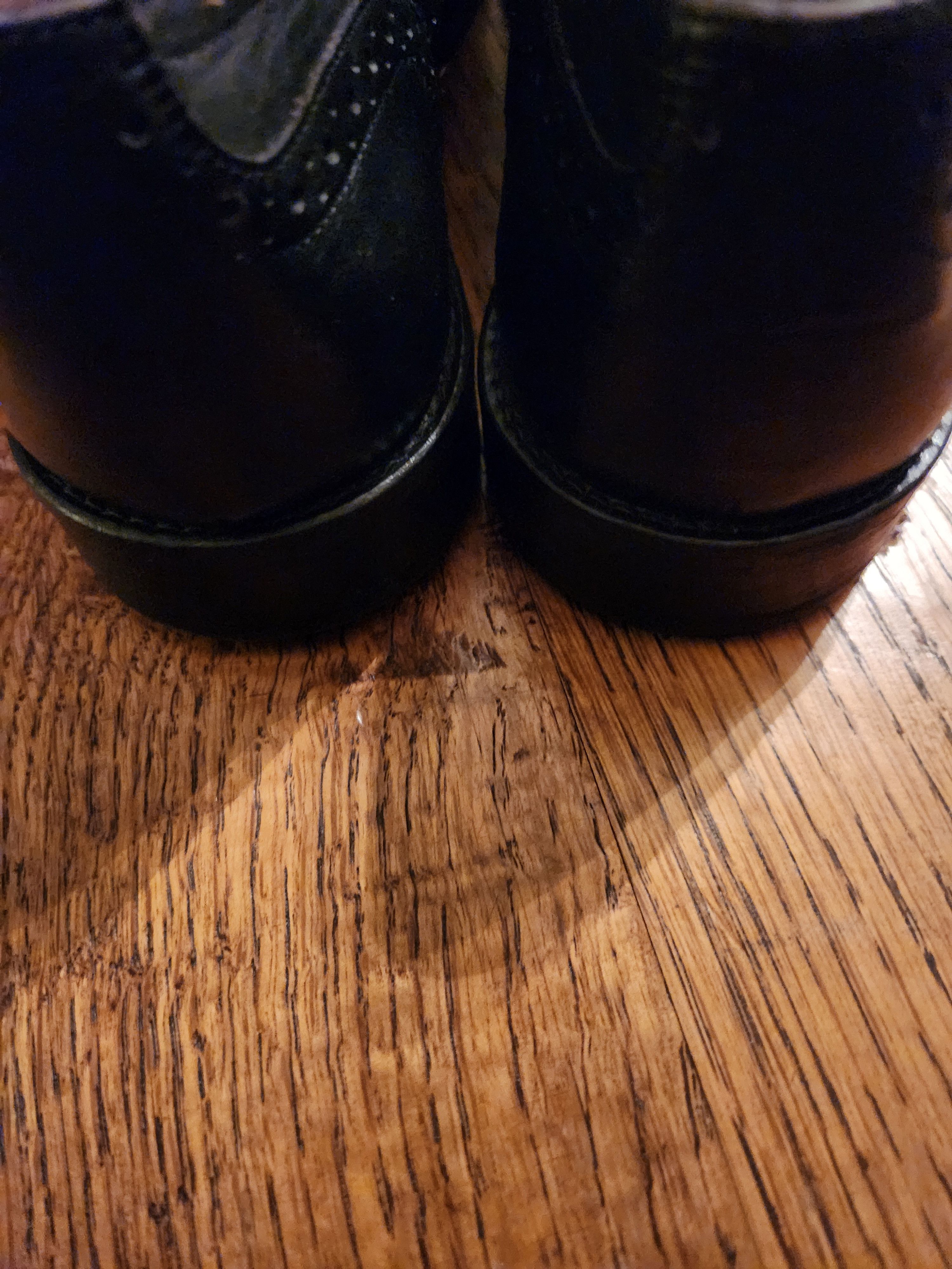 Vintage Vintage Hadley Men's Black Oxfords Lace Up Shoes Size US 10.5 / EU 43-44 - 5 Thumbnail