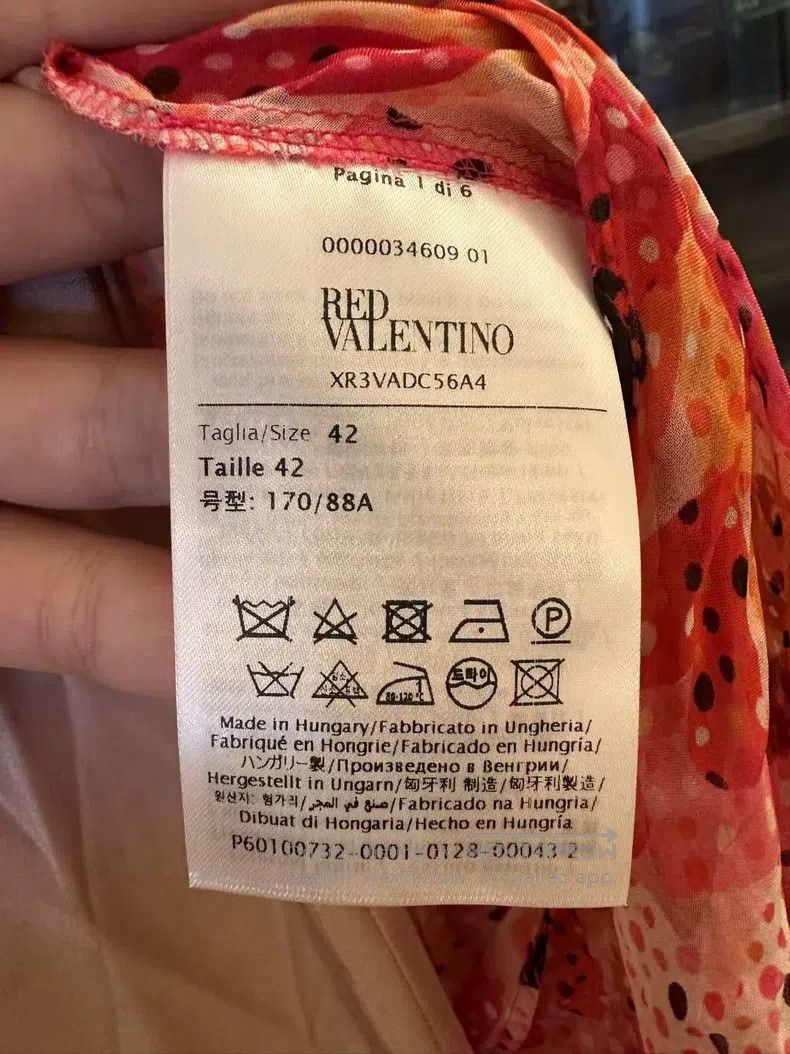 Valentino Valentino Printed silk long-sleeved dress Size S / US 4 / IT 40 - 4 Thumbnail