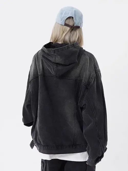 Japanese Brand Faded Vintage Style Acid Wash Oversized Hoodie Size US L / EU 52-54 / 3 - 6 Thumbnail