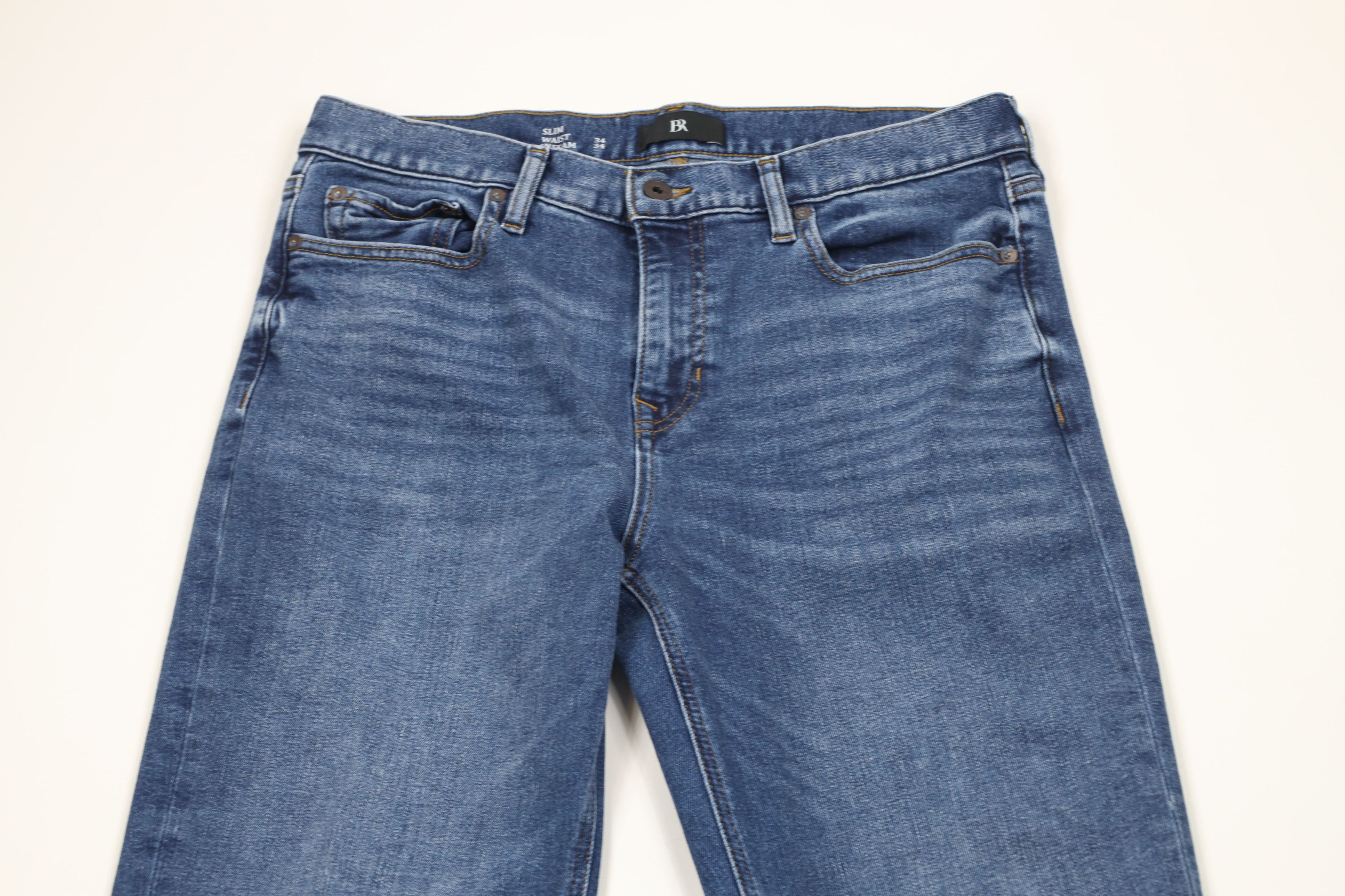 Banana Republic × Vintage Banana Republic Slim Fit Stretch Traveler Denim Jeans Blue Size US 34 / EU 50 - 2 Thumbnail